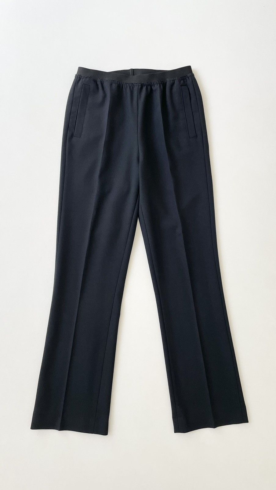 Raf Simons A/W 21 Black Raw Seam Waist Band Trousers Size US 32 / EU 48 - 1 Thumbnail