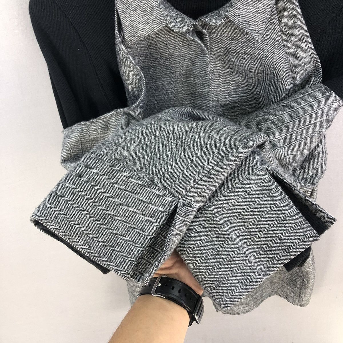 Japanese Brand Avant Garde ❗️Emoda Hybrid Button Up Double Layer Shirt Size XS / US 0-2 / IT 36-38 - 10 Thumbnail