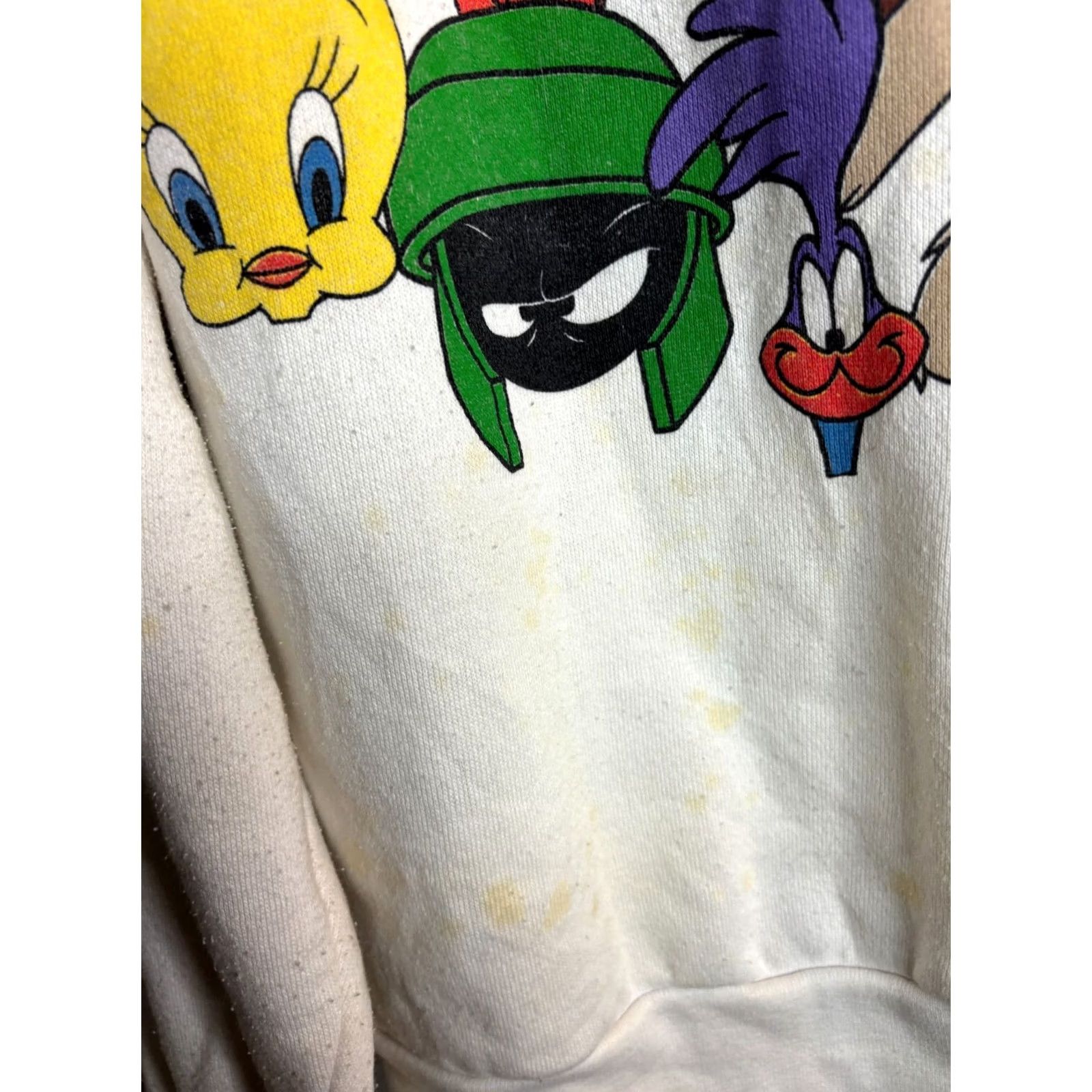 Delta VINTAGE 1990s Looney Toons Crew Sweater Delta XL White Mens Crewneck Sweater 1993 7/10 Condition Size US XL / EU 56 / 4 - 6 Thumbnail
