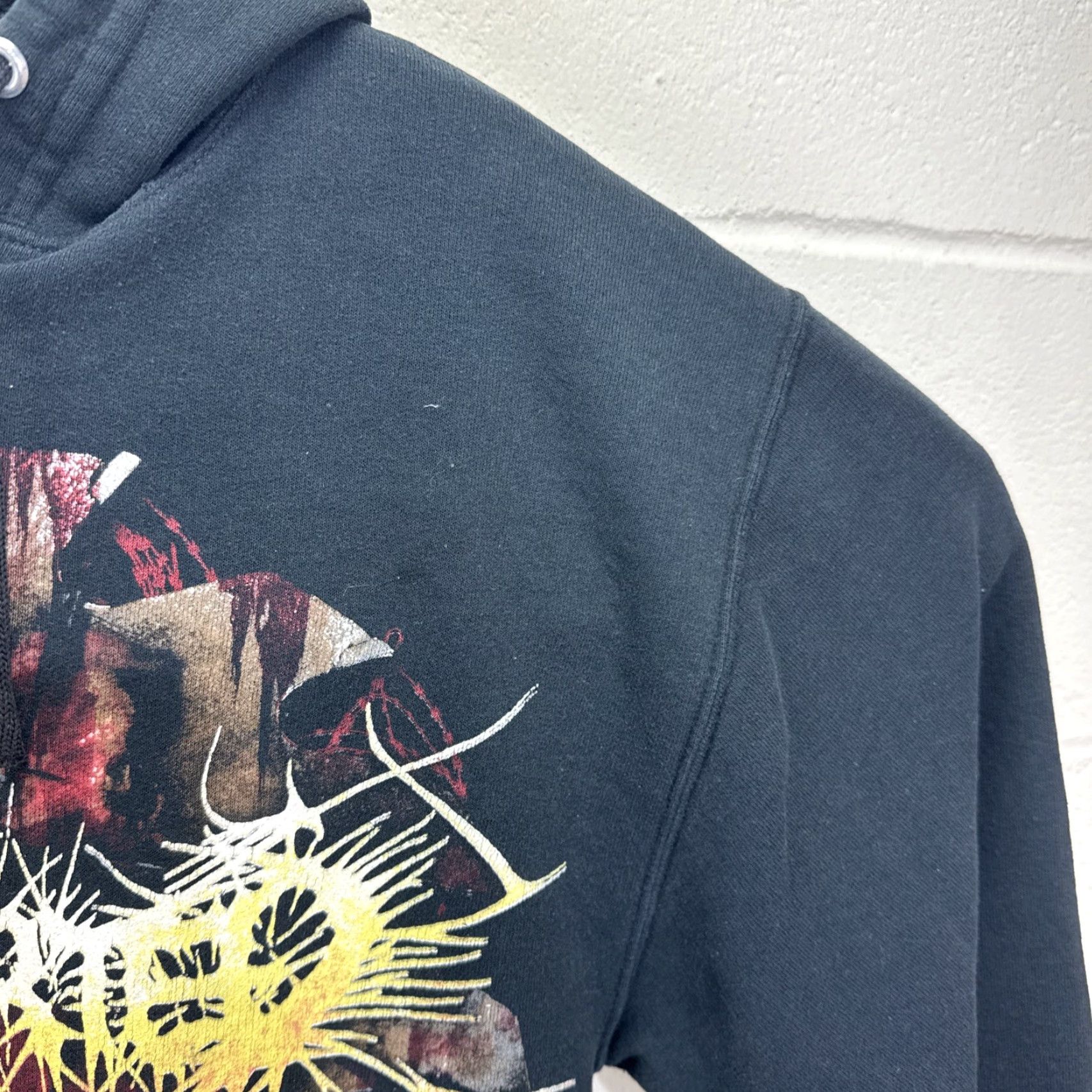Jerzees VINTAGE JERZEES Death Metal Zip Up Hoodie Small Black Graphic Print Men's Y2K Size US S / EU 44-46 / 1 - 7 Thumbnail