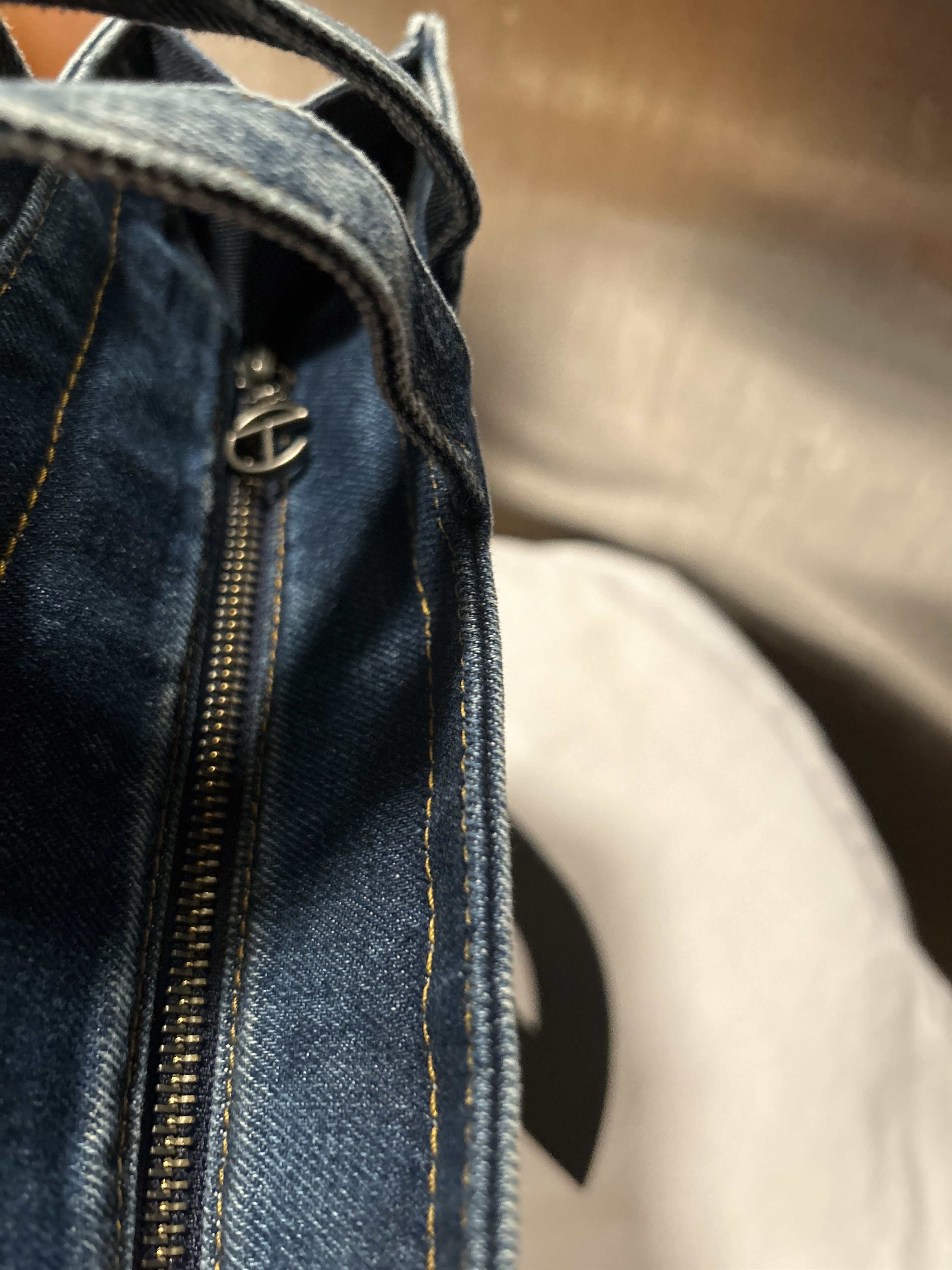 Telfar Medium Denim Shopper - Blue Size ONE SIZE - 4 Thumbnail