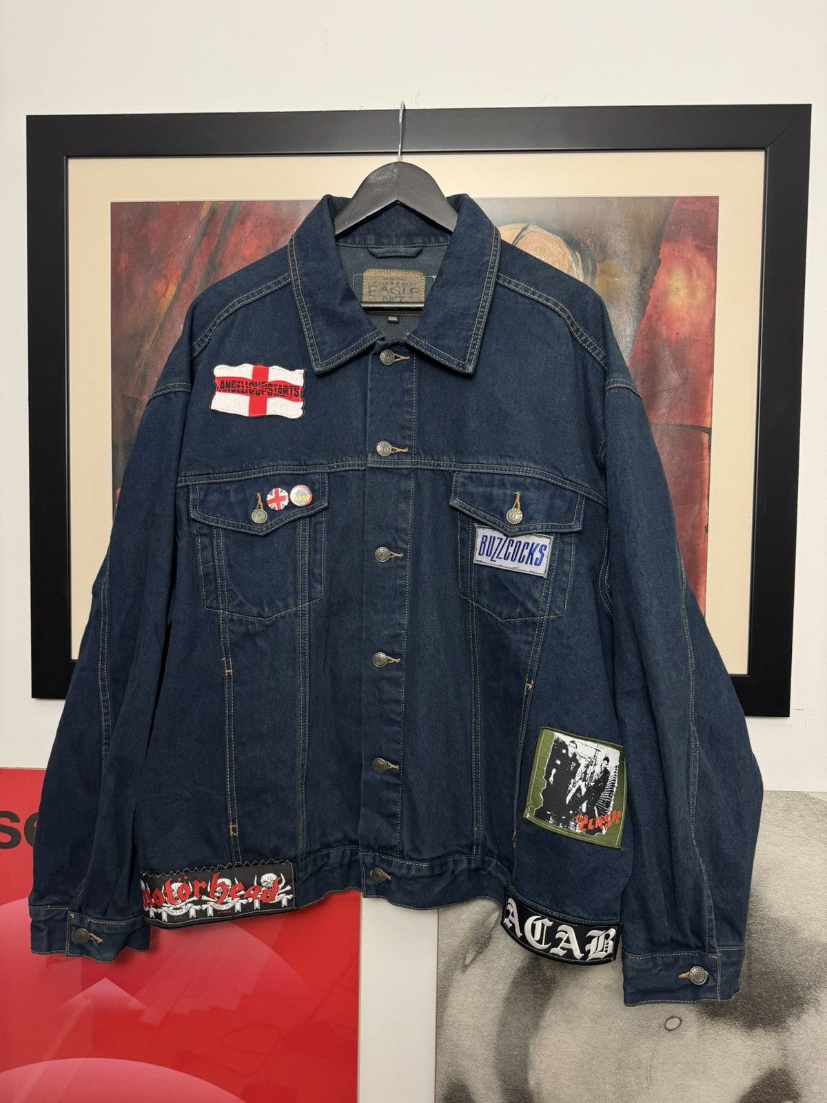 Band Tees Rare Metal Band Patches Denim Jacket Og License 90s Vintage Size US XXL / EU 58 / 5 - 1 Thumbnail