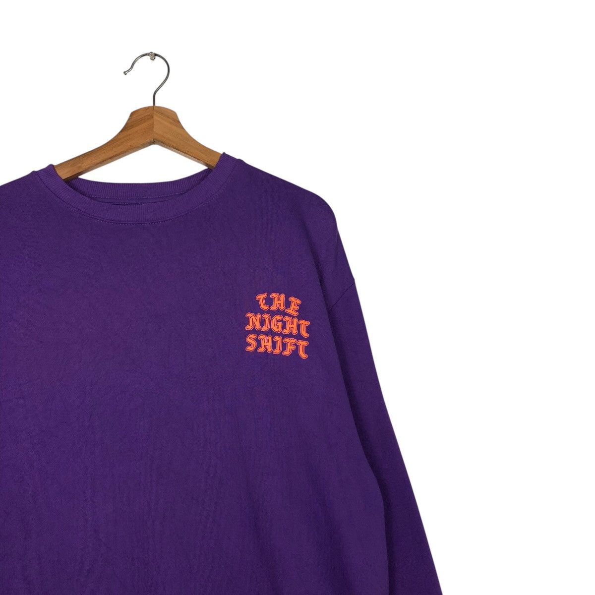 Japanese Brand 📌Vintage Sweatshirt The Night Shift Big Logo Issey Miyake Size US M / EU 48-50 / 2 - 7 Thumbnail