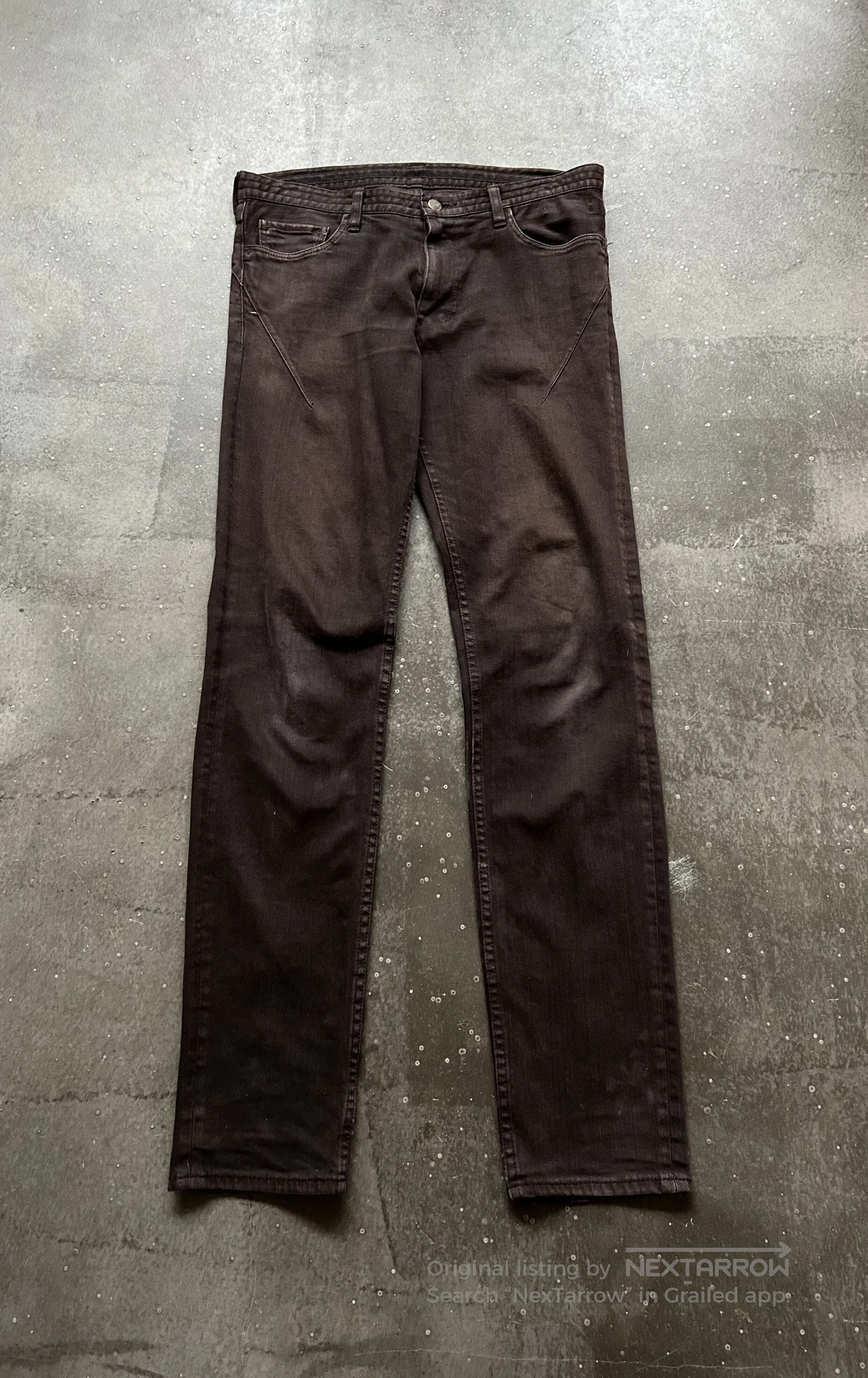 Number (N)ine number nine washed brown jeans. Size US 34 / EU 50 - 1 Thumbnail
