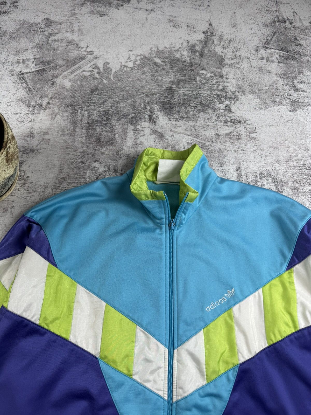 Adidas Adidas Men’s Vintage M Y2K Retro Blue Logo Track Activewear Zip Light Jacket Size US M / EU 48-50 / 2 - 8 Thumbnail