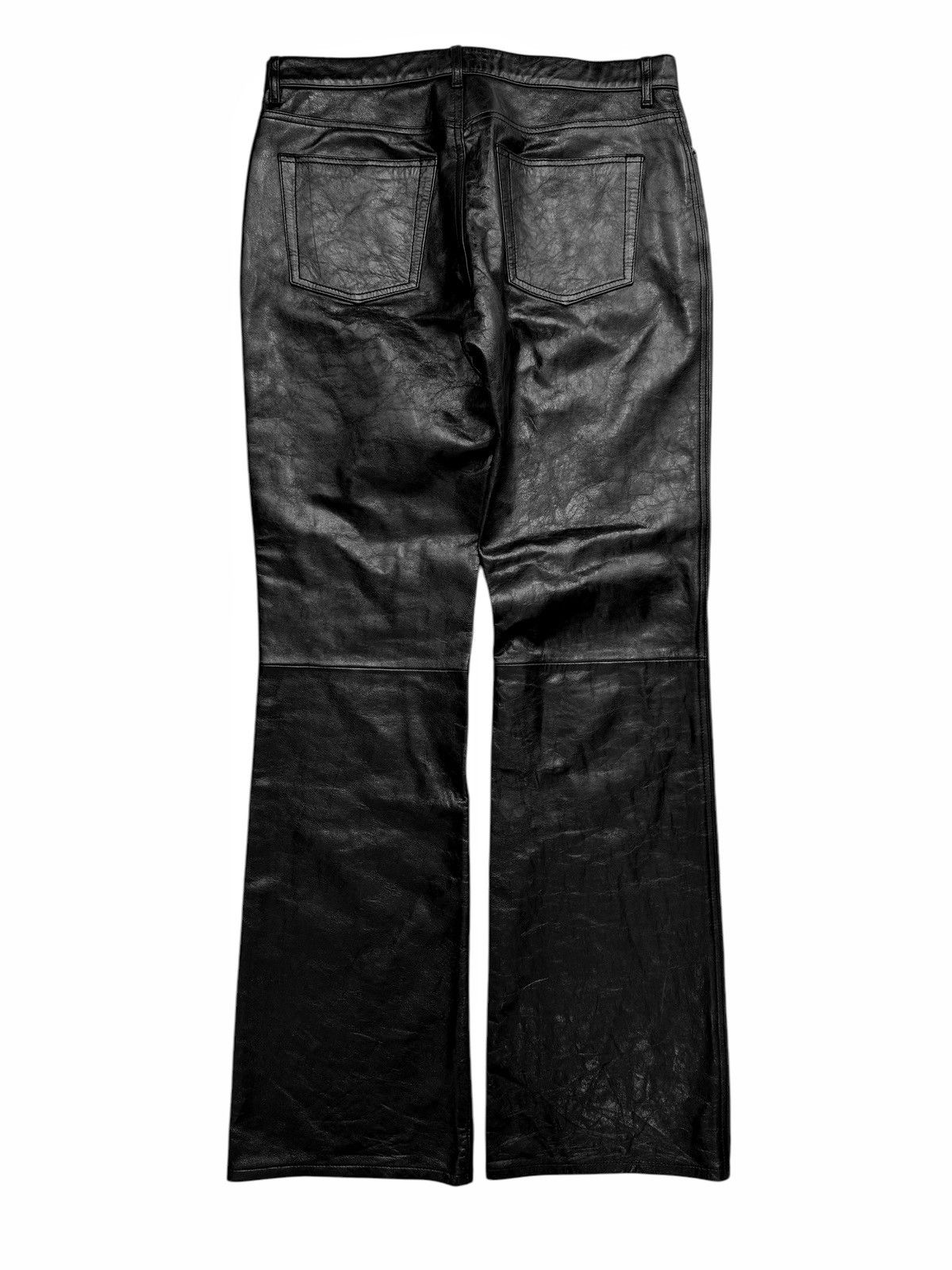 Acne Studios $1,550 Heavy Lamb Bootcut Leather Pants Size 28" / US 6 / IT 42 - 2 Thumbnail
