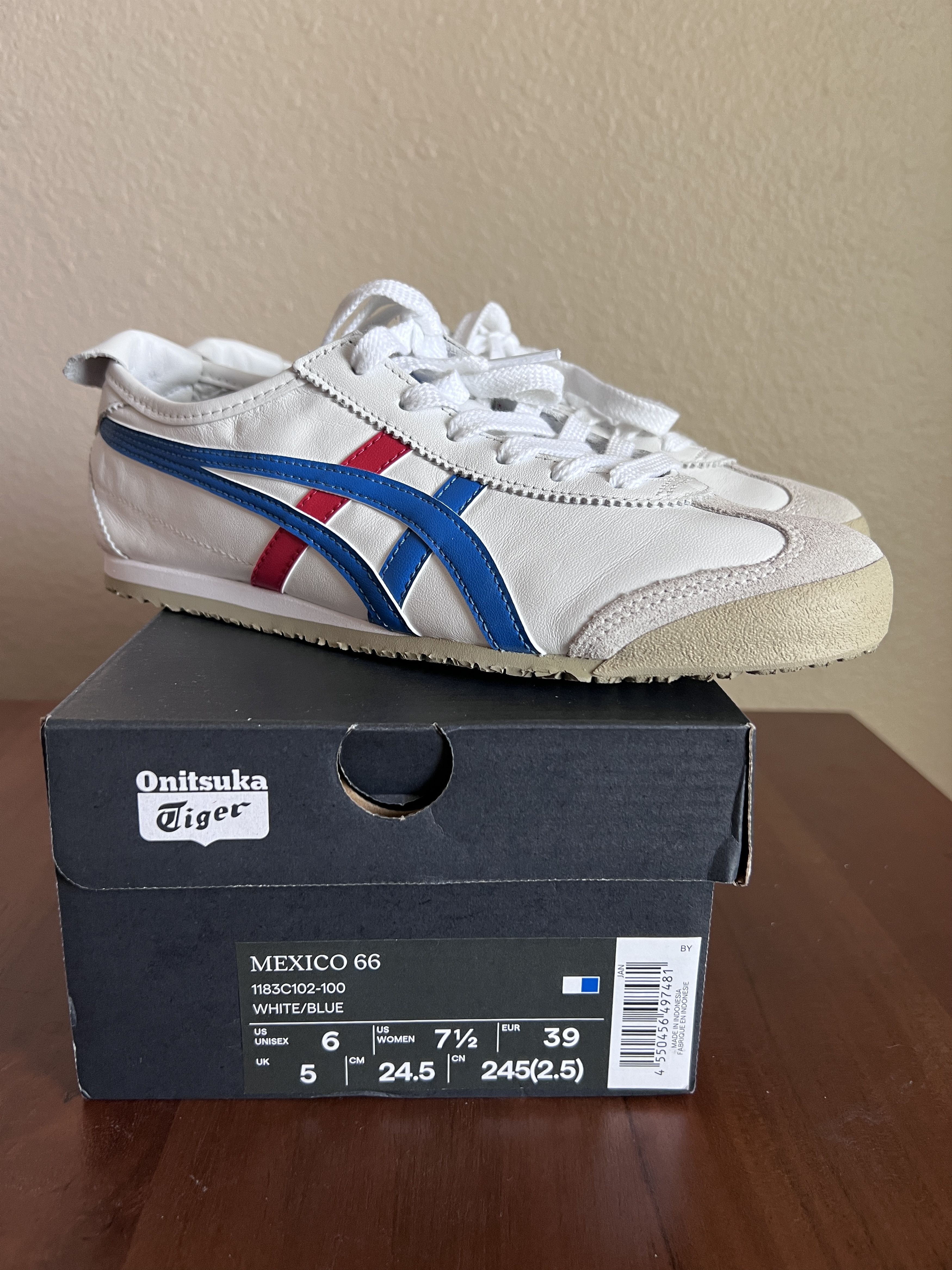 Asics × Onitsuka Tiger Onitsuka Tiger Mexico 66 - WHITE/DIRECTOIRE BLUE Size US 6 / EU 39 - 3 Thumbnail