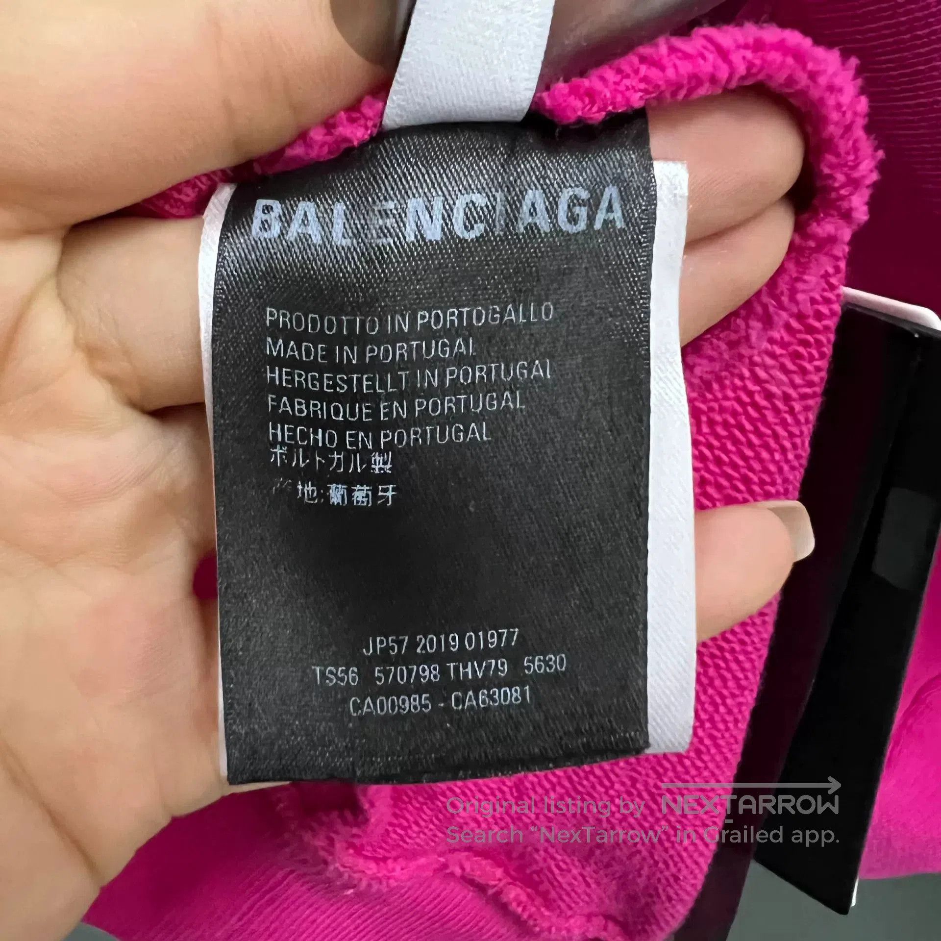 Balenciaga Balenciaga Pink Logo Hoodie Size S. Size US S / EU 44-46 / 1 - 4 Thumbnail