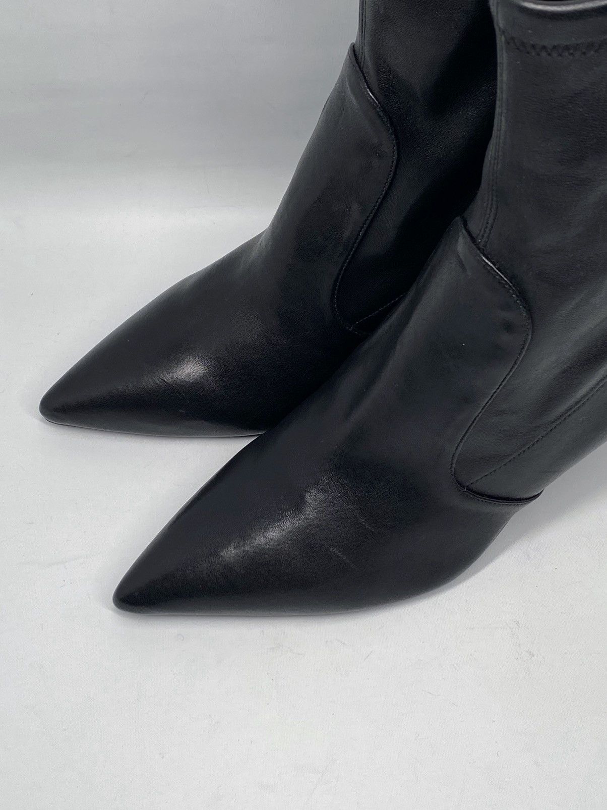 Stuart Weitzman Linsi 75 Leather Sock Bootie size 11