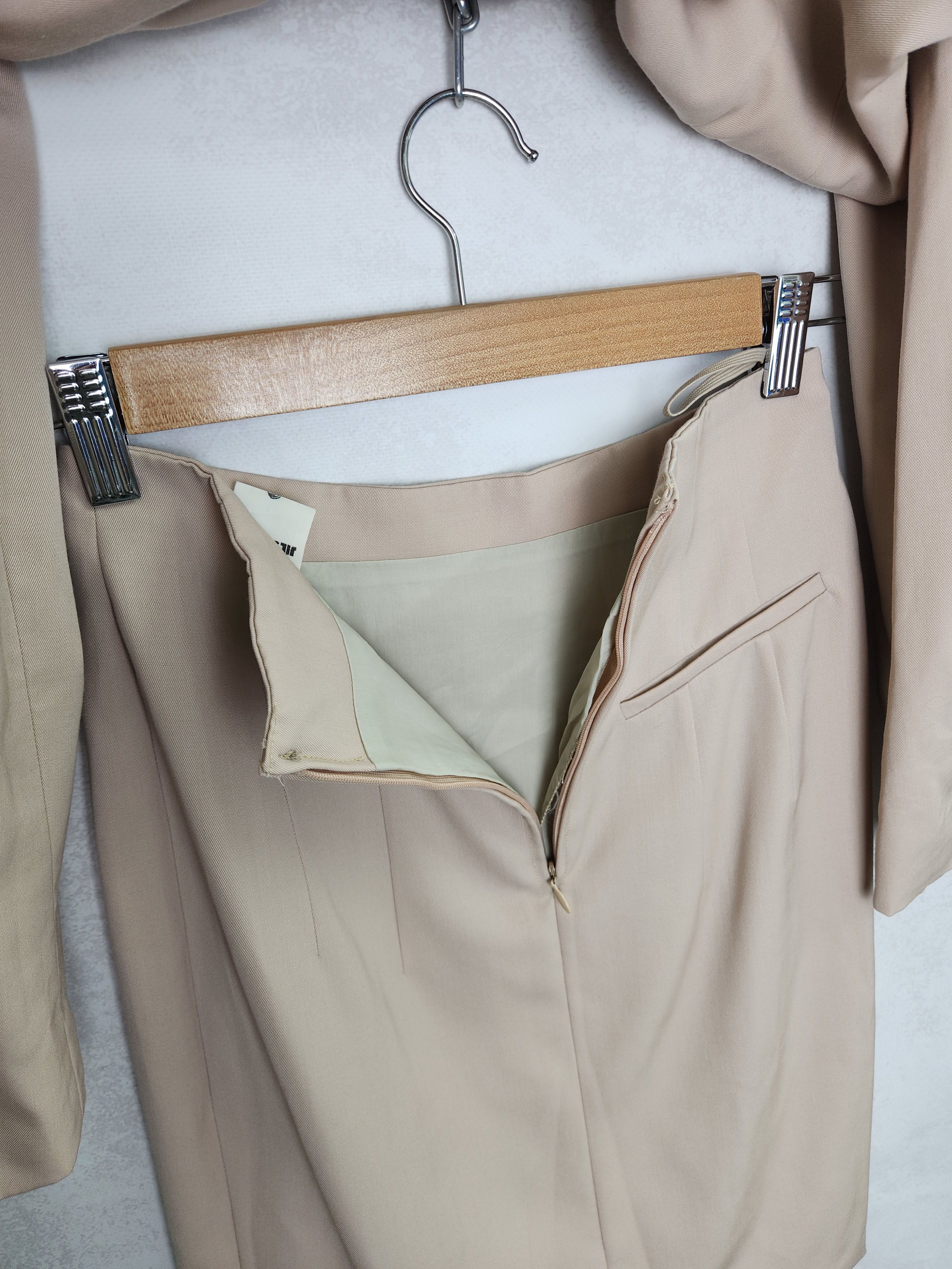 Jil Sander Jil Sander + beige viscose suit blazer skirt size 38 Size M / US 6-8 / IT 42-44 - 12 Thumbnail