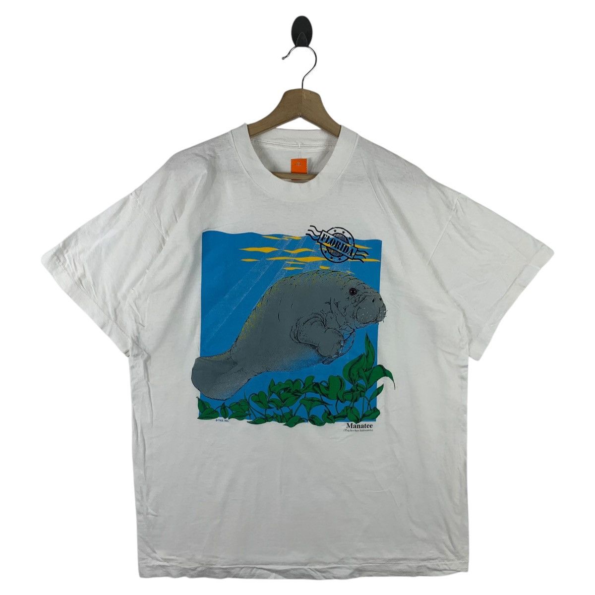 Vintage Vintage 90s FLORIDA Art printed tee Size US L / EU 52-54 / 3 - 1 Thumbnail