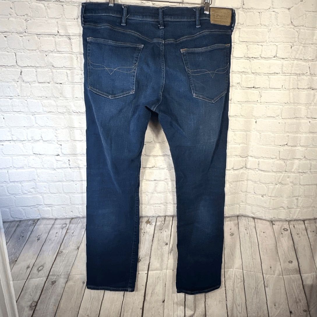 Polo Ralph Lauren VINTAGE Polo Ralph Lauren Jeans Mens 38Tx36 Blue The Hampton Relaxed Straight Dark Wash Jeans Mens 38 Tx 36 Blue Straight Mens Size US M / EU 48-50 / 2 - 7 Thumbnail