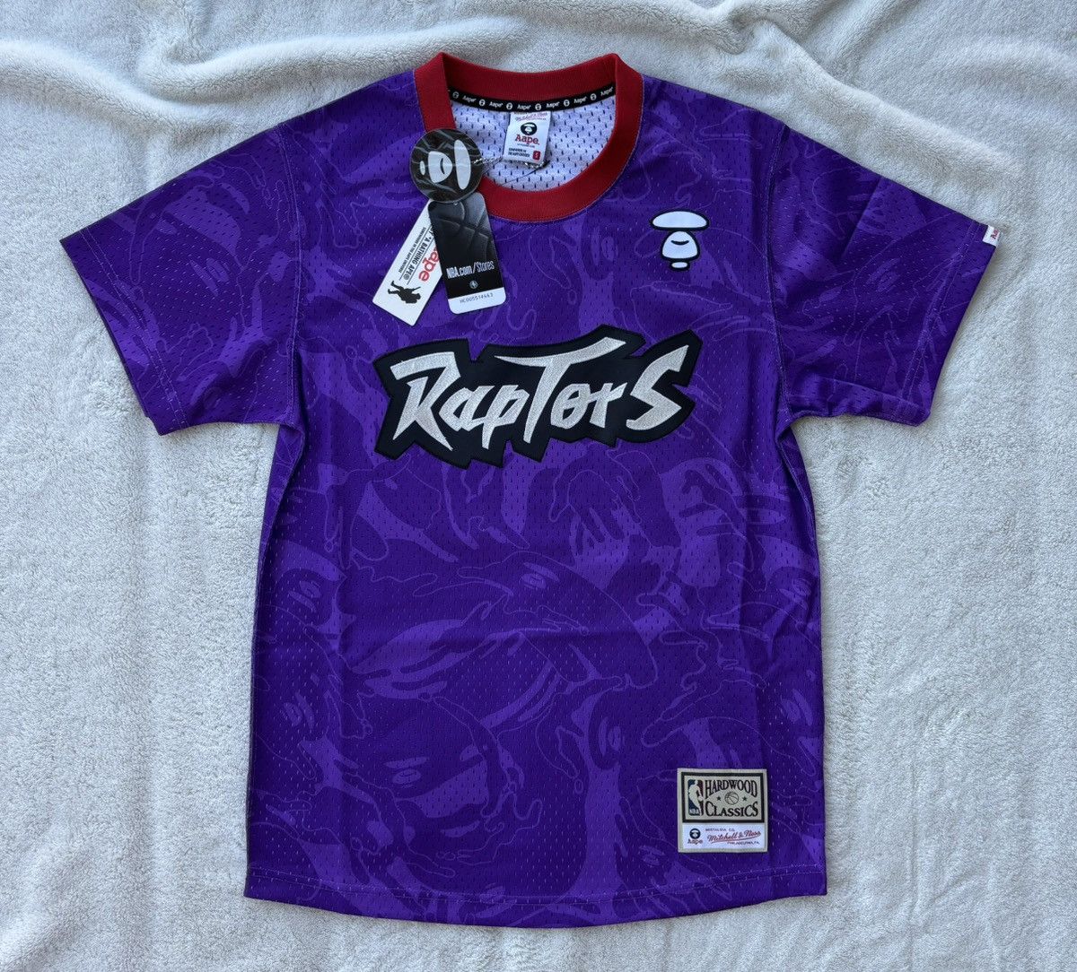 Bape × NBA Bape x Raptors NBA Purple Camo Jersey Size US S / EU 44-46 / 1 - 1 Thumbnail