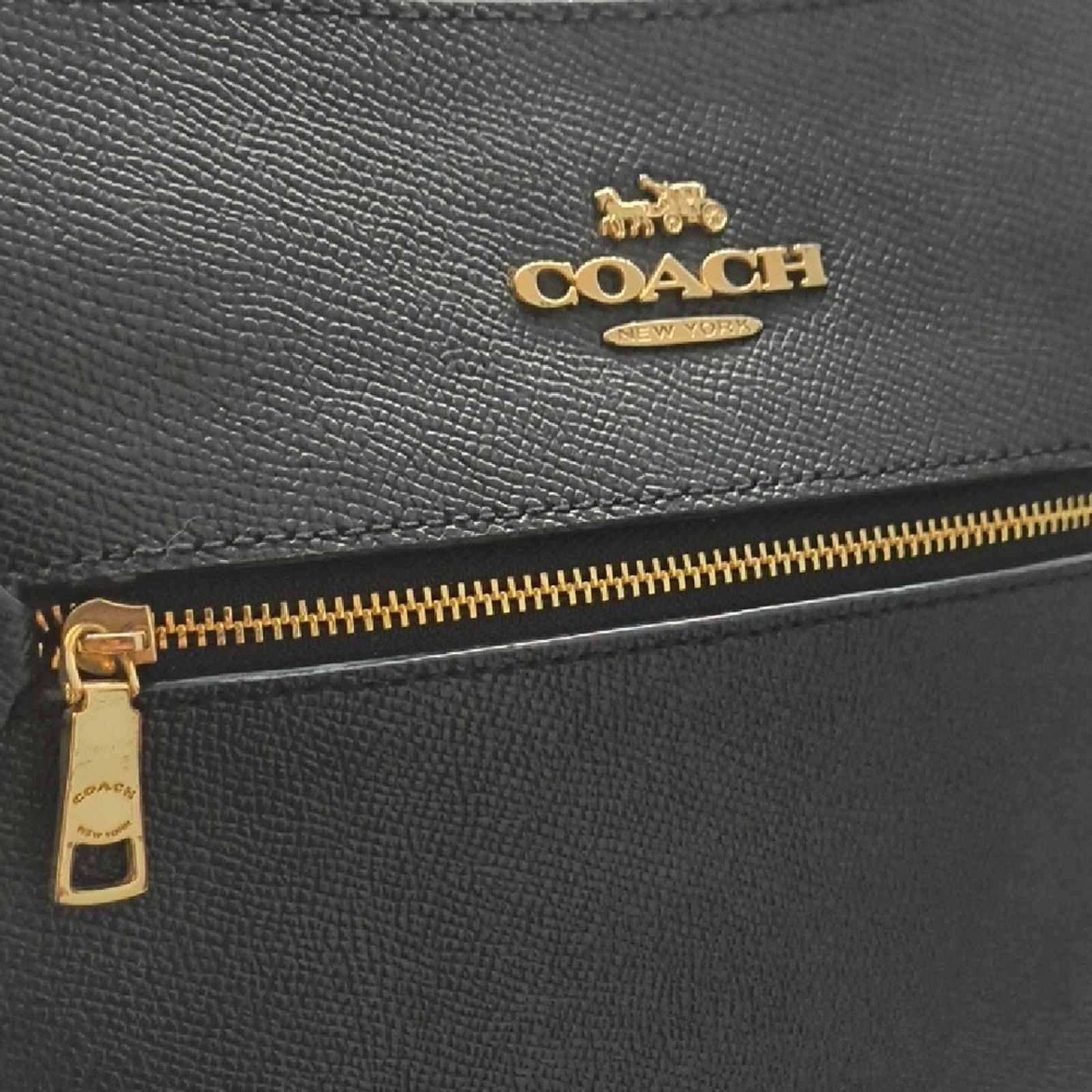 Coach Coach Black Leather Rowan File Bag Crossbody Size ONE SIZE - 6 Thumbnail