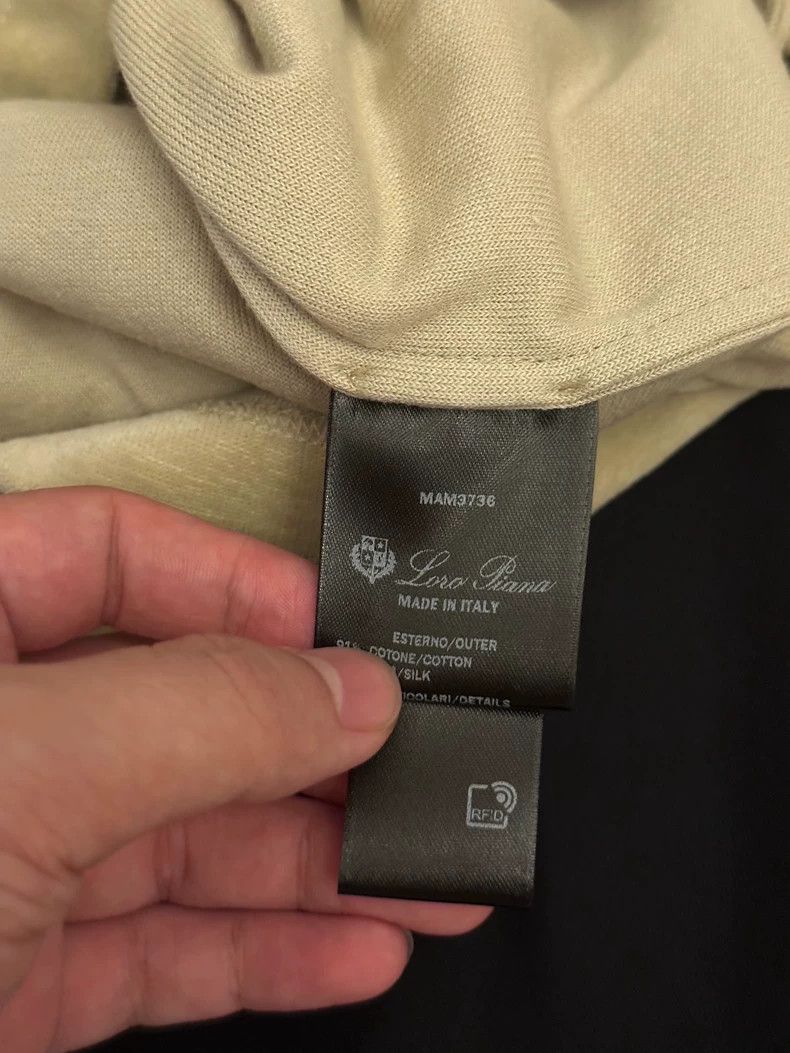 Loro Piana LORO PIANA Limited edition fine-spun round-neck short slee Size US XL / EU 56 / 4 - 4 Thumbnail