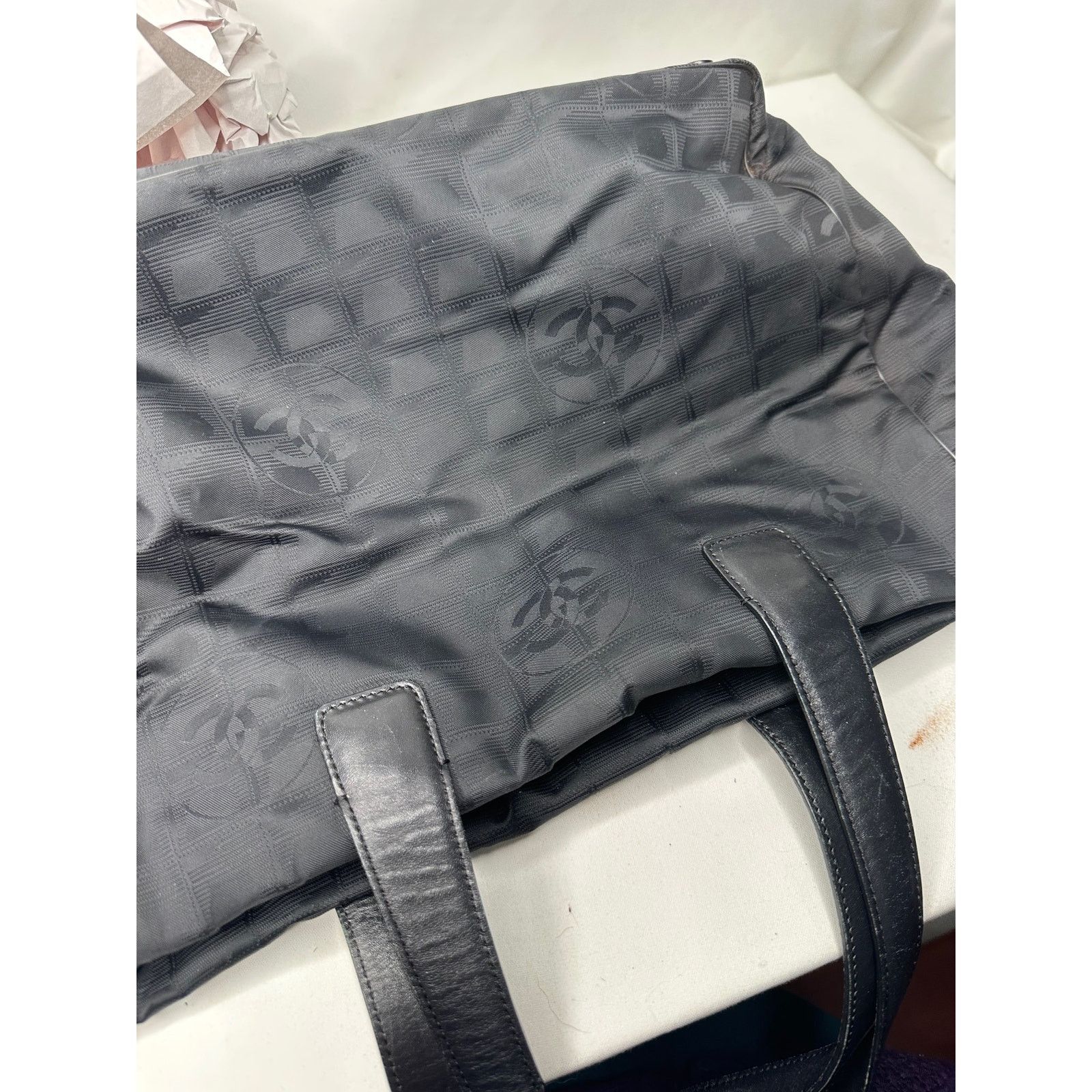 Chanel CHANEL Black Nylon Travel Line Tote Bag Size ONE SIZE - 18 Thumbnail