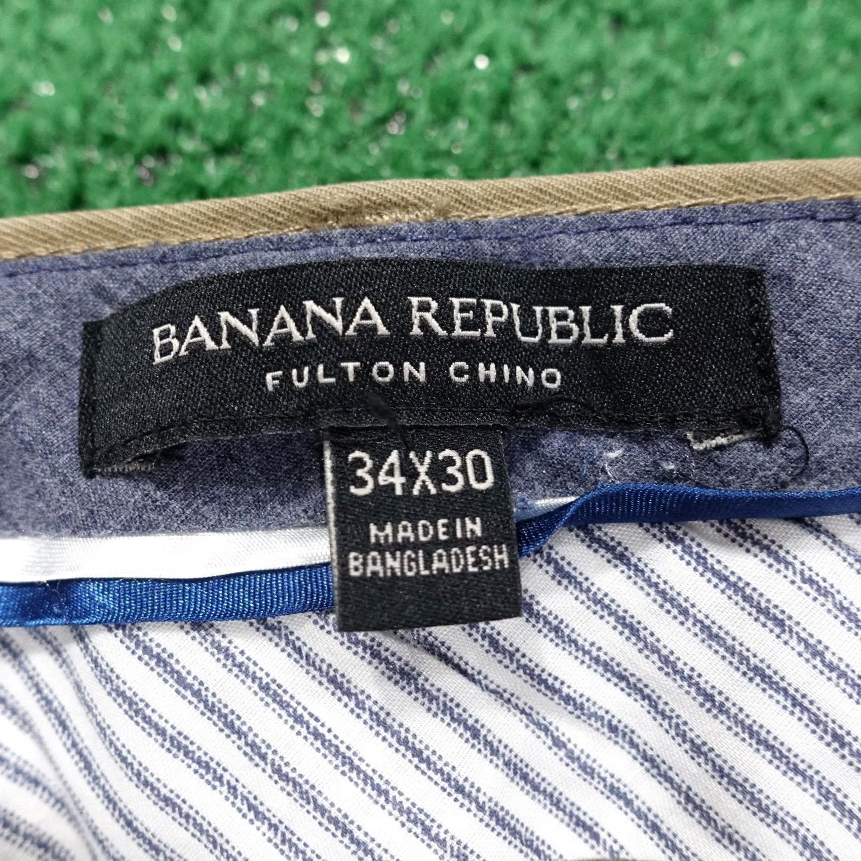 Banana Republic Banana Republic Pants Mens 34x30 Beige Fulton Chino Slim Stretch Flat Front Slim Straight Pockets Size US 34 / EU 50 - 7 Thumbnail