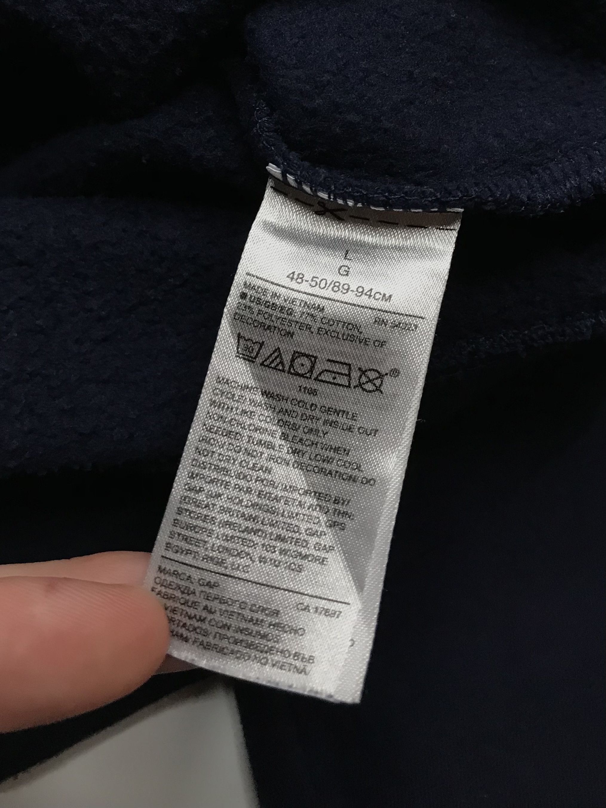 Gap GAP Italy Mens Sweatshirts Sz L Blue Navy Size US L / EU 52-54 / 3 - 5 Thumbnail