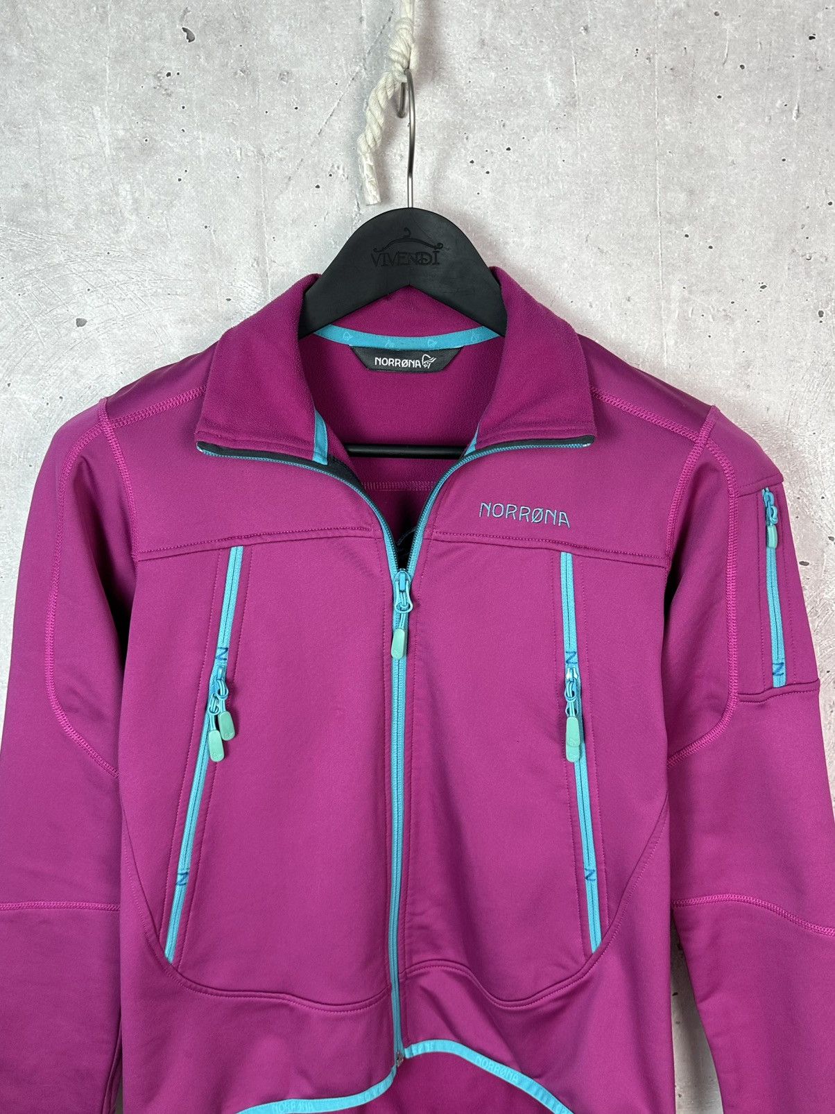 Norrona Norrona Narvik Warm2 Stretch Pink Zip Fleece Women’s Jacket Size XS / US 0-2 / IT 36-38 - 2 Thumbnail