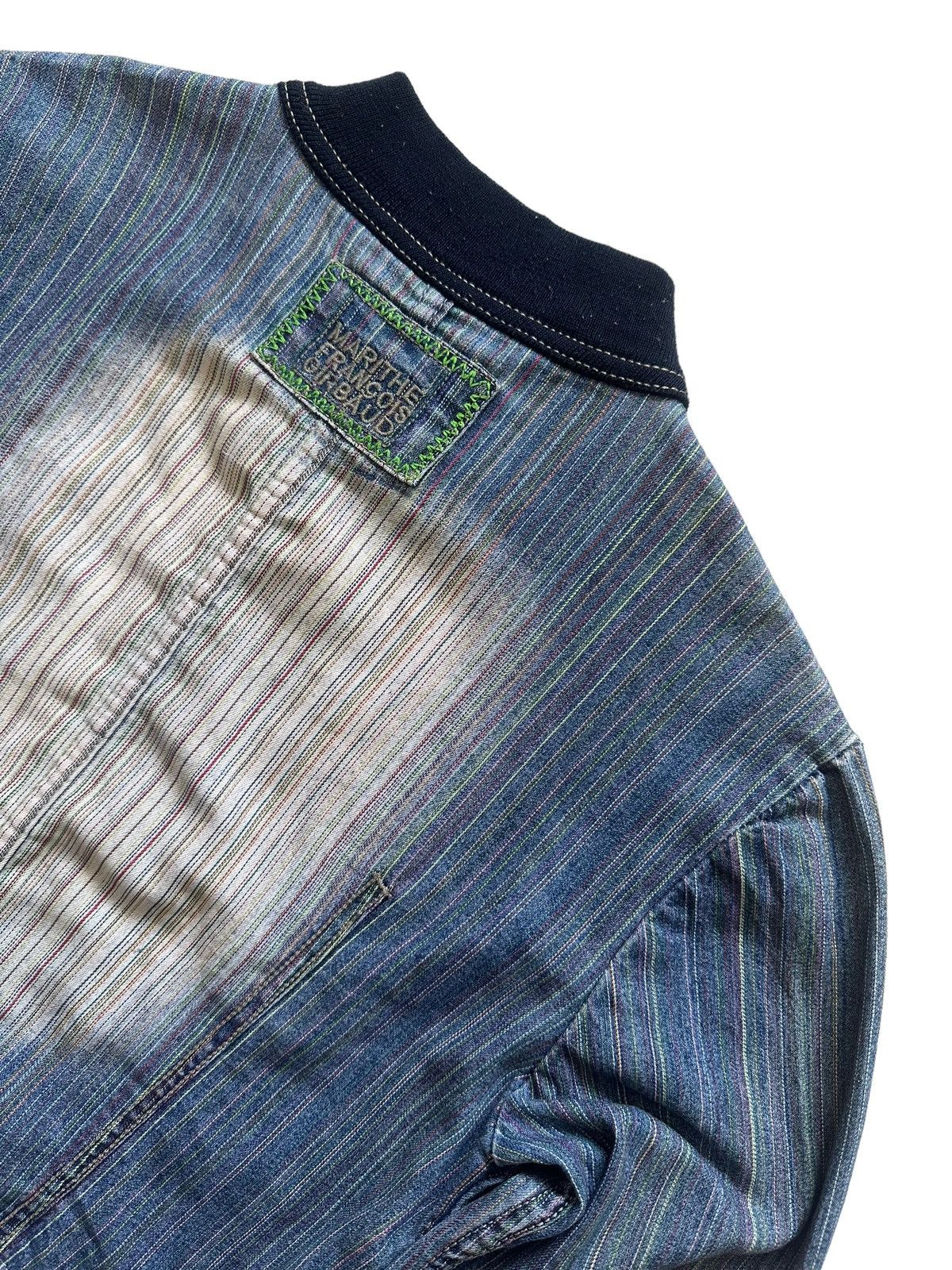 If Six Was Nine 90s Marithe Francois Girbaud Cropped Multicolor Denim Jacket Size US S / EU 44-46 / 1 - 3 Thumbnail