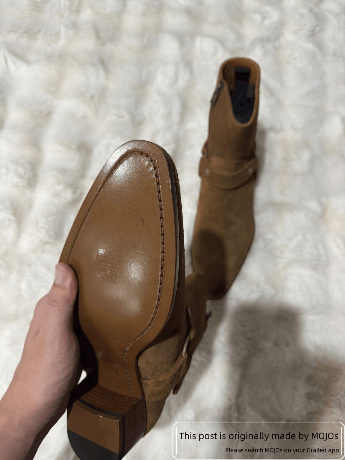 Saint Laurent Paris Sz 43 Saint Laurent Paris Buckle Wyatt 40 Harness Boots Size US 10 / EU 43 - 9 Thumbnail