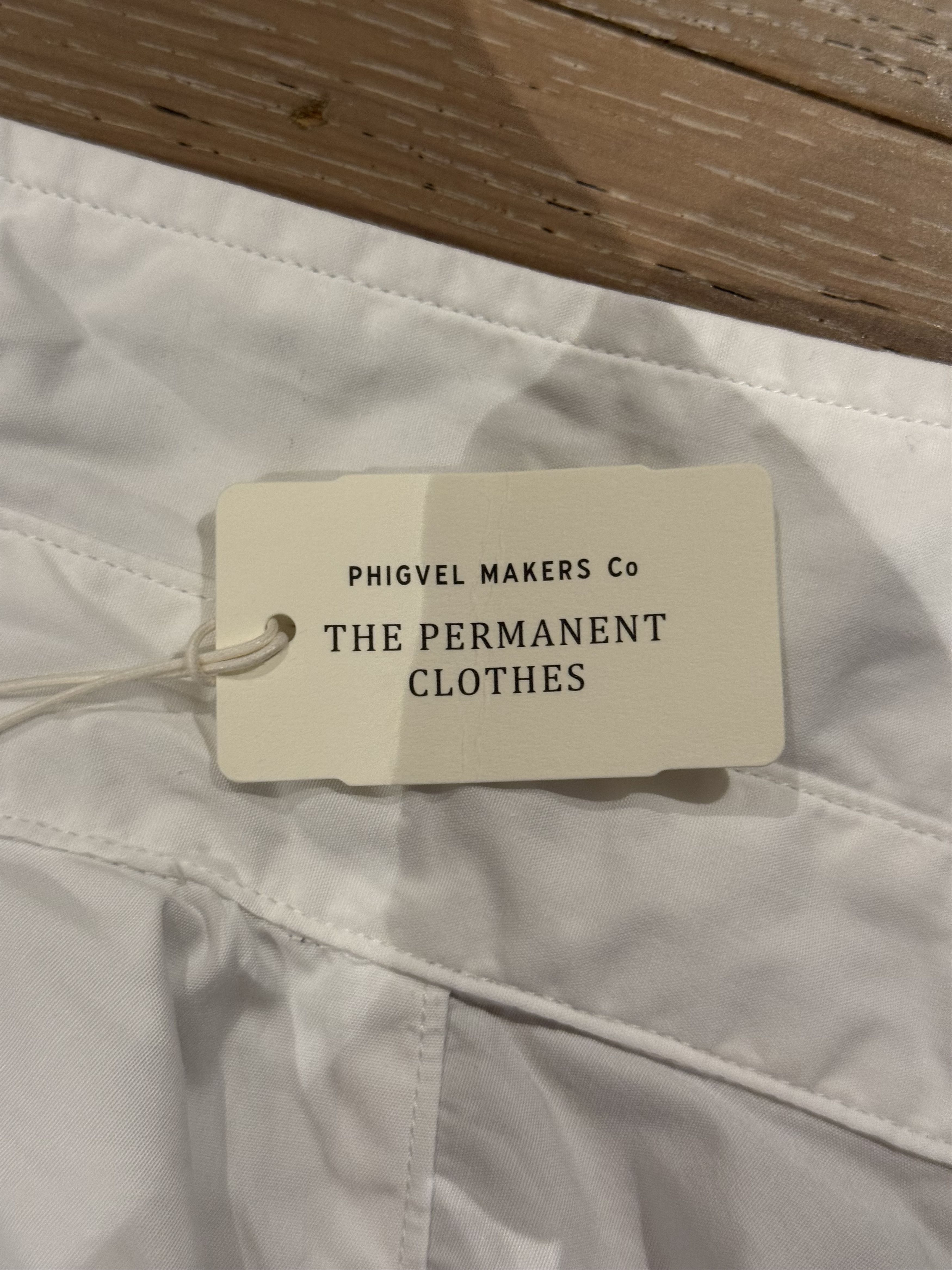 PHIGVEL MAKERS & Co. 💚 Phigvel Makers & Co. Regular Collar Dress Shirt Off White Size US M / EU 48-50 / 2 - 17 Thumbnail