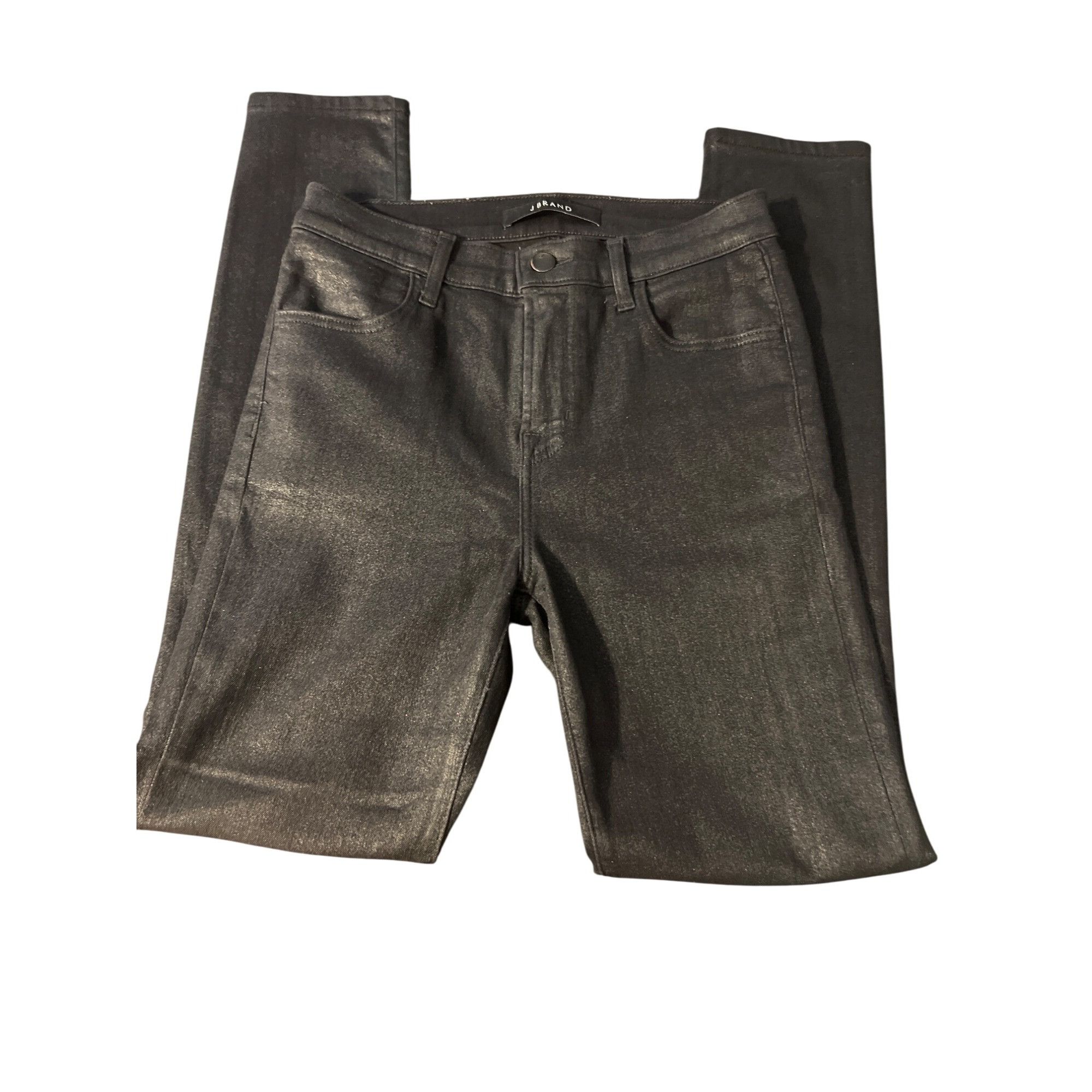 J Brand J Brand Womens Maria Skinny Jeans Black Cristalline Denim Si Size 26" / US 2 / IT 38 - 1 Thumbnail