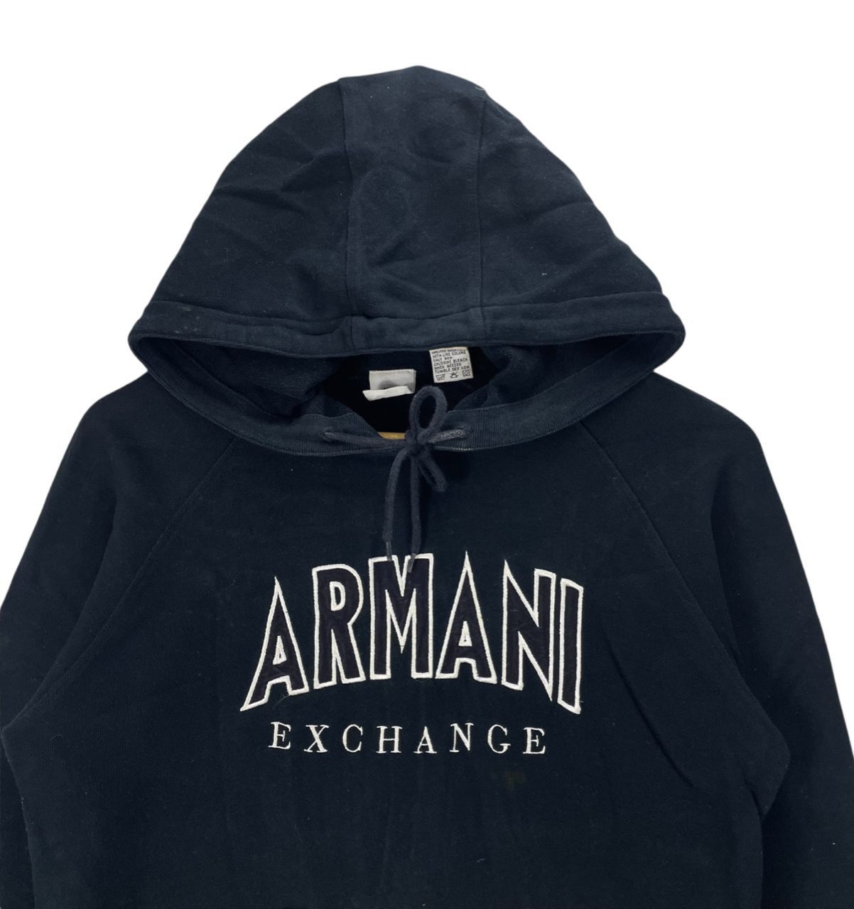 Armani Exchange Vintage Armani Exchange Embroided Logo Pullover Hoodie Size M / US 6-8 / IT 42-44 - 4 Thumbnail