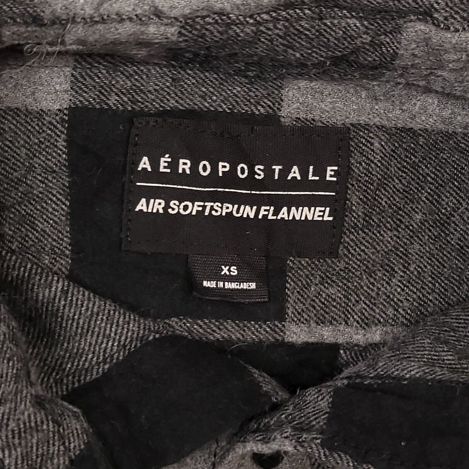 Aeropostale Aeropostale Buffalo Check Flannel Shirt Mens Size XS Gray Size US XS / EU 42 / 0 - 3 Thumbnail