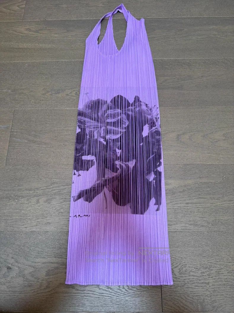 Issey Miyake Issey Miyake Purple Dress Size S / US 4 / IT 40 - 1 Thumbnail