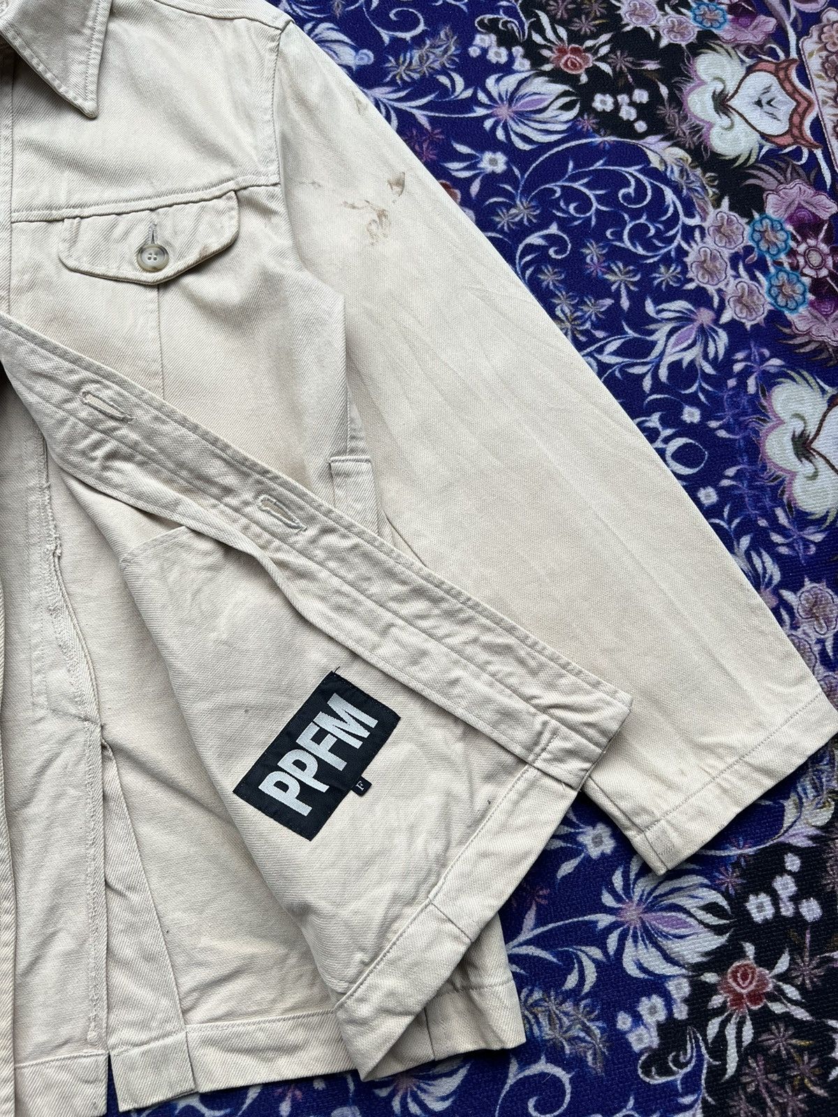 Japanese Brand (S) Vintage PPFM Japanese Brand Trucker Jacket Coat Size S / US 4 / IT 40 - 3 Thumbnail