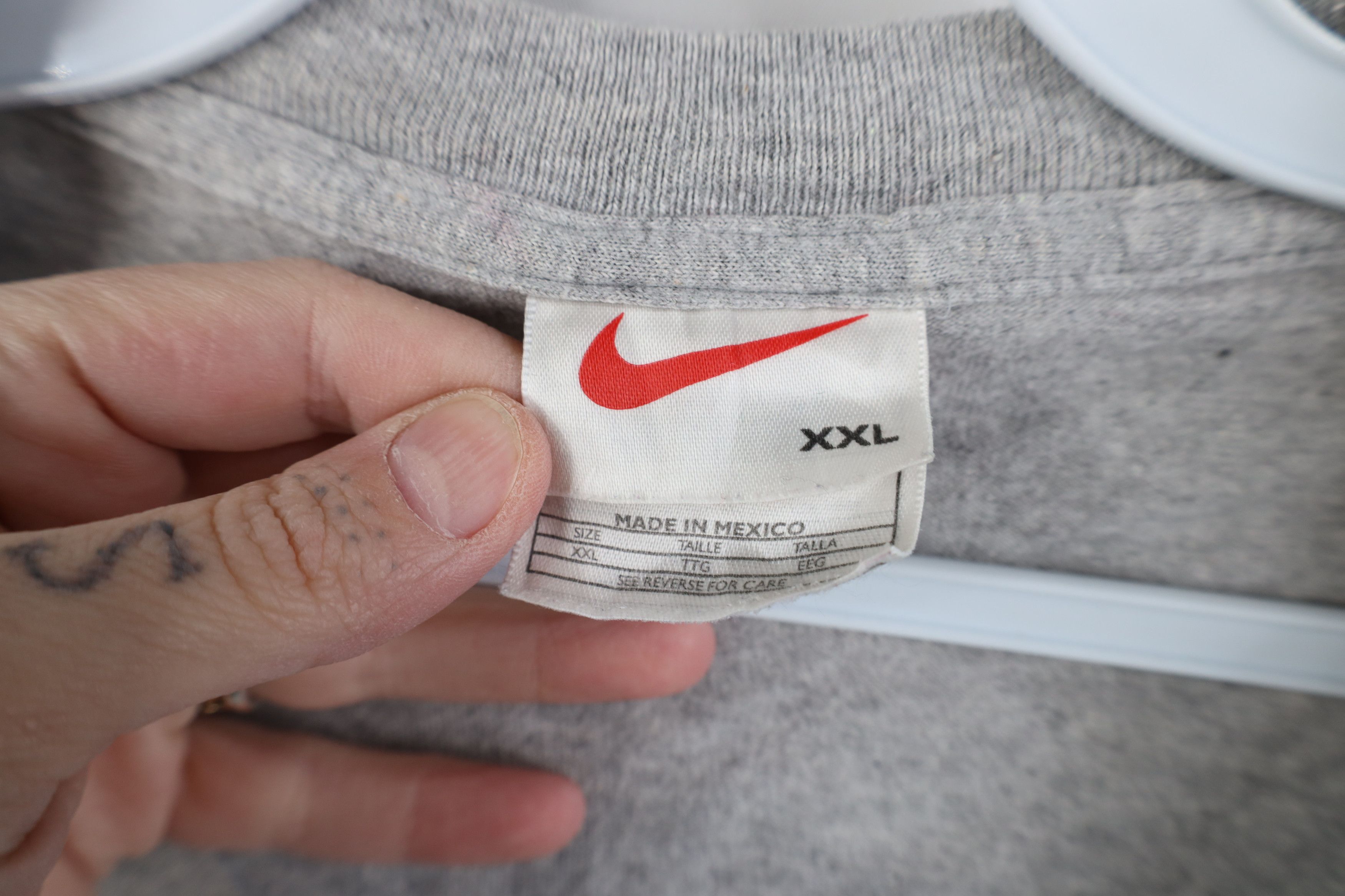 Nike Vintage 90s Nike State University Basketball T-Shirt Gray Size US XXL / EU 58 / 5 - 10 Thumbnail