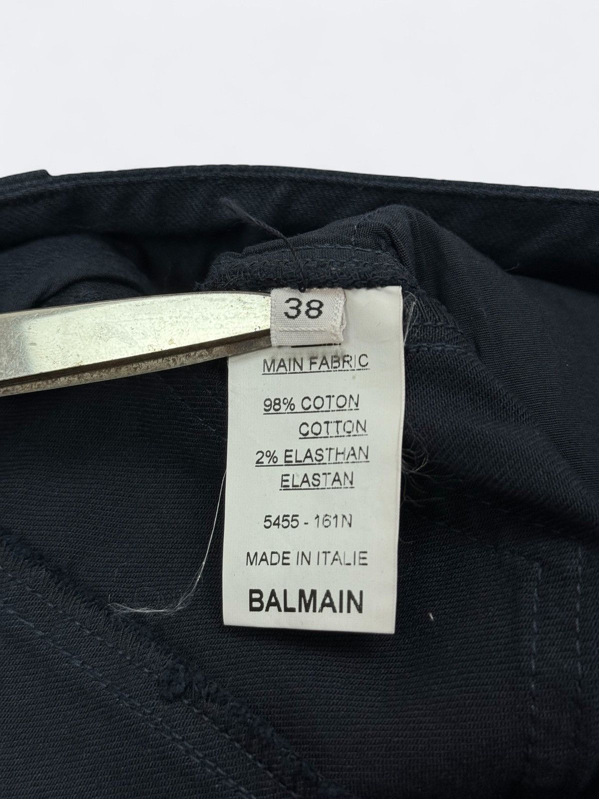 Balmain Balmain Navy Biker Jeans Pants Size 26" / US 2 / IT 38 - 14 Thumbnail