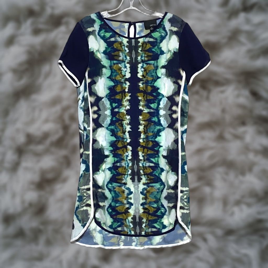 Vintage Greylin Dress S Forest Fairy Grunge Boho Art To Wear Tie Dye Whimsy Dress Short Sleeves Pullover A-Line Pattern Tie Dye Womens S Blue Size S / US 4 / IT 40 - 1 Thumbnail