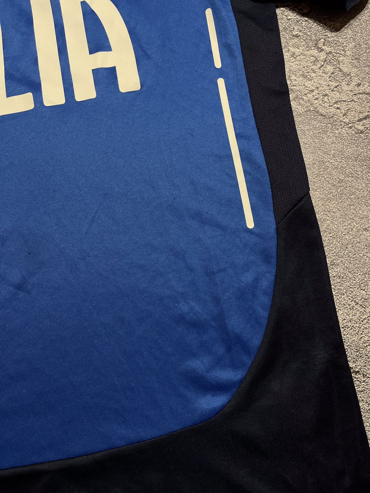 Neil Barrett × Puma × Vintage Puma Italy Vintage Neil Barrett Soccer Jersey Tee Size US L / EU 52-54 / 3 - 5 Thumbnail