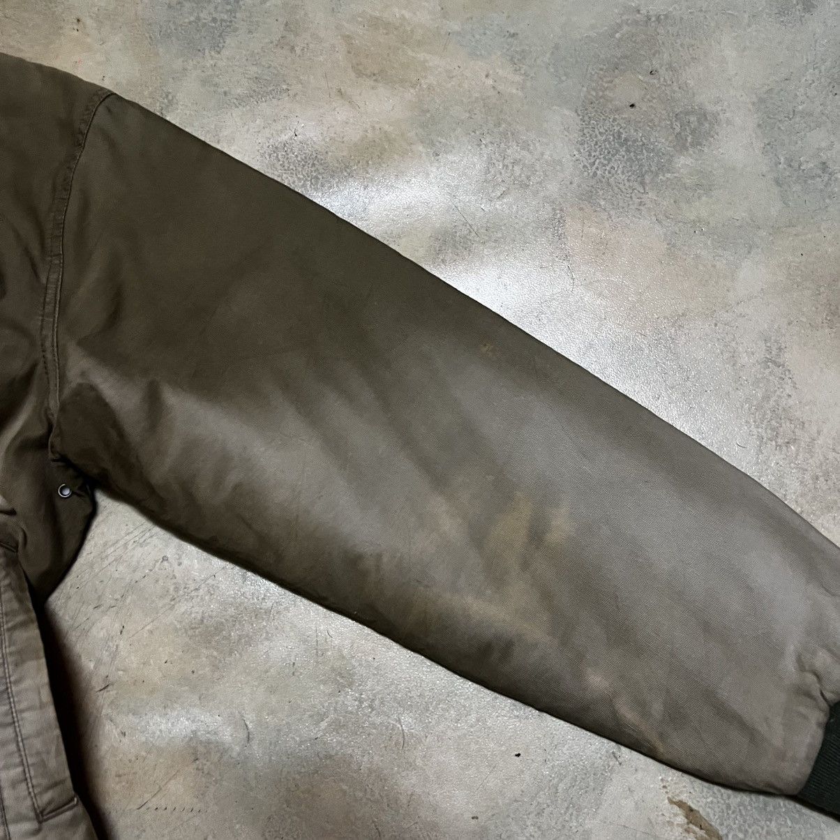 Global Work Global Work USN Military Style Sun Faded Bomber Jacket Size US L / EU 52-54 / 3 - 14 Thumbnail