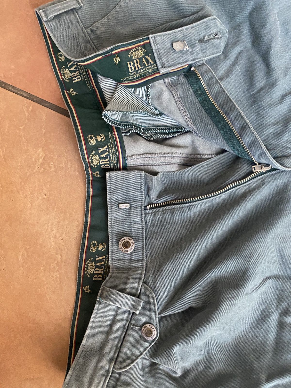 BRAX Vintage BRAX green denim jeans for sale Size US 34 / EU 50 - 2 Thumbnail