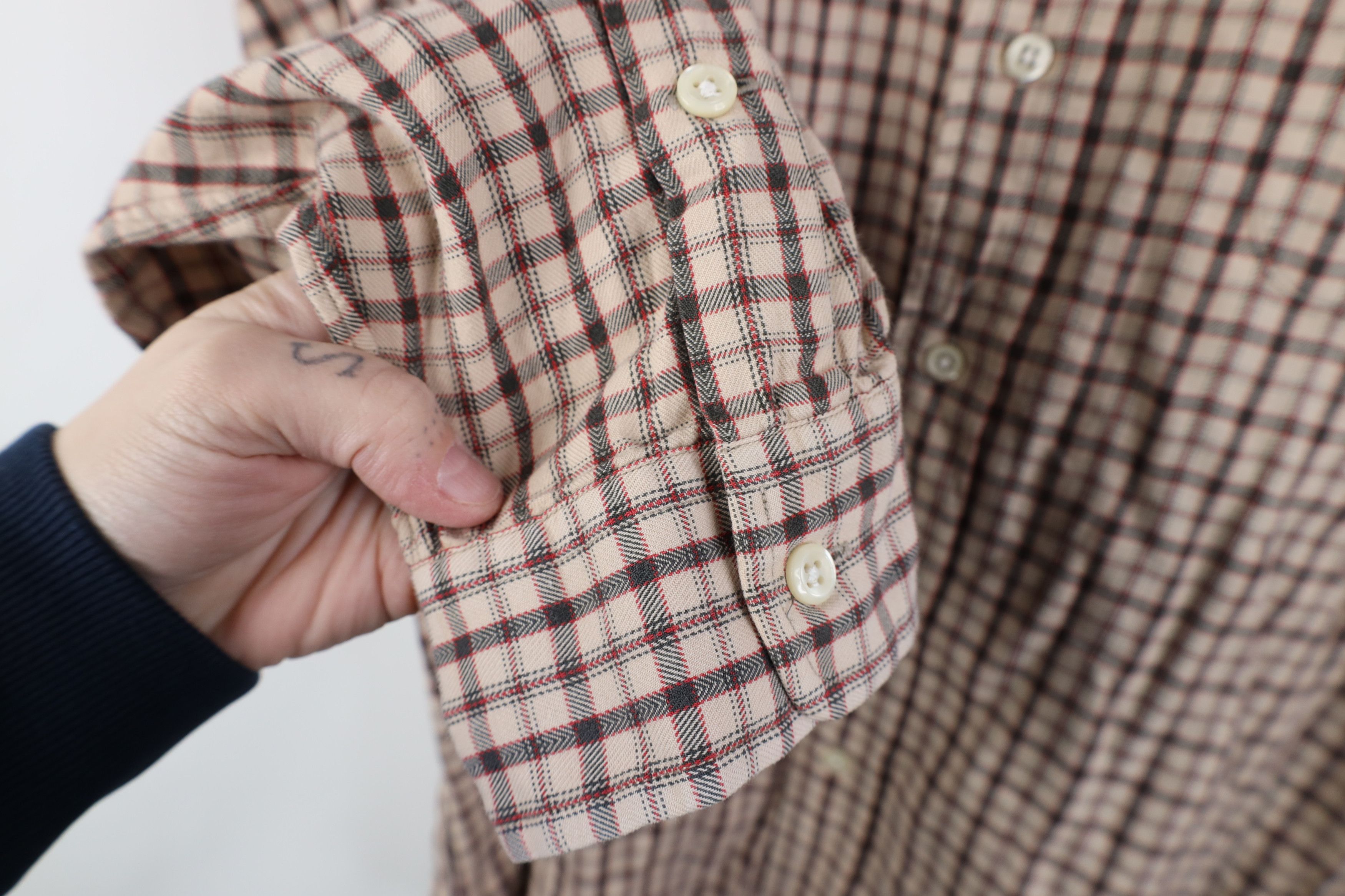 Ralph Lauren Vintage 90s Ralph Lauren Flannel Collared Button Down Shirt Size US XL / EU 56 / 4 - 9 Thumbnail