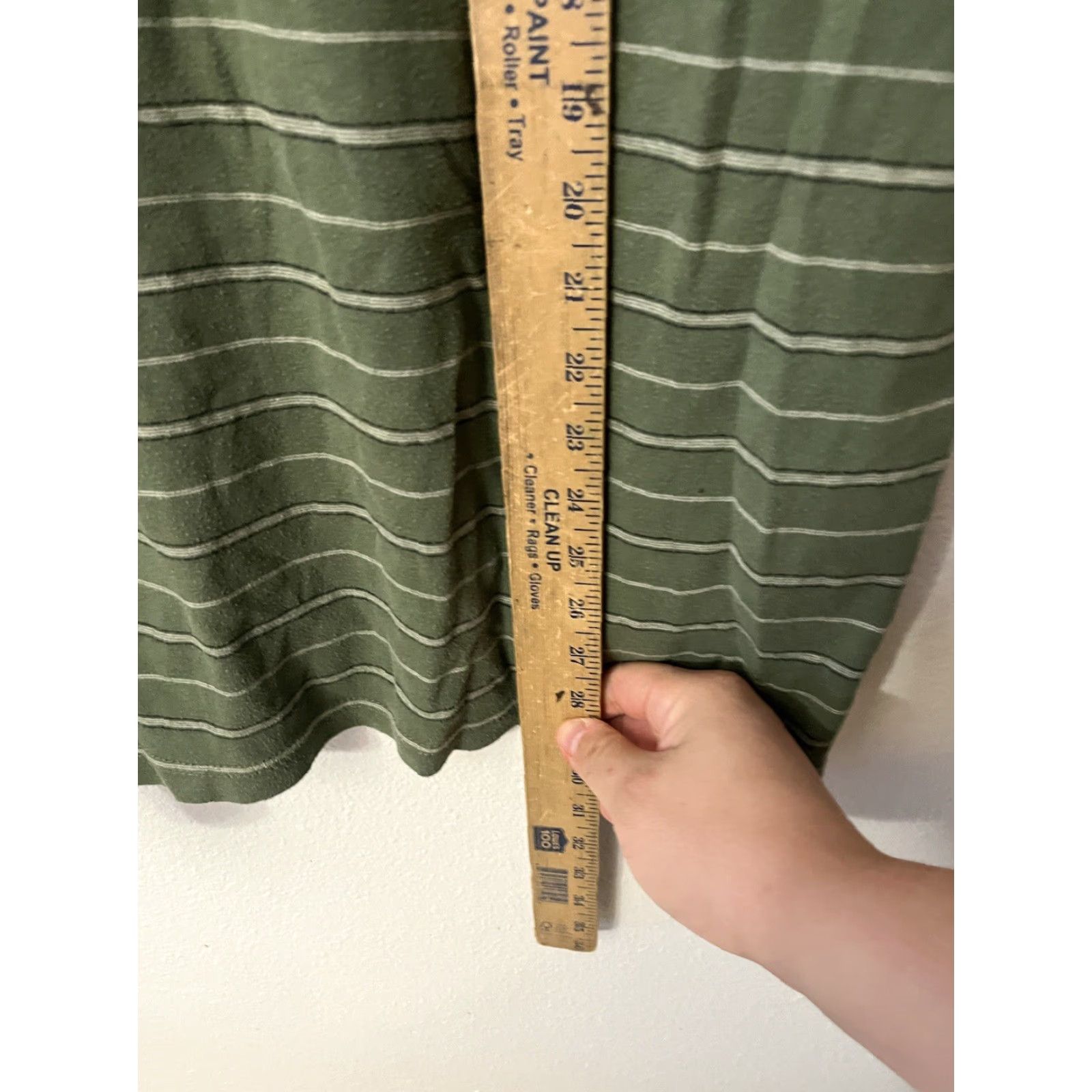 Izod VINTAGE IZOD GOLF POLO Shirt Mens 2XL Green Striped Short Sleeve Knit 100% Cotton Regular Fit Golf Casual Size US XXL / EU 58 / 5 - 4 Thumbnail