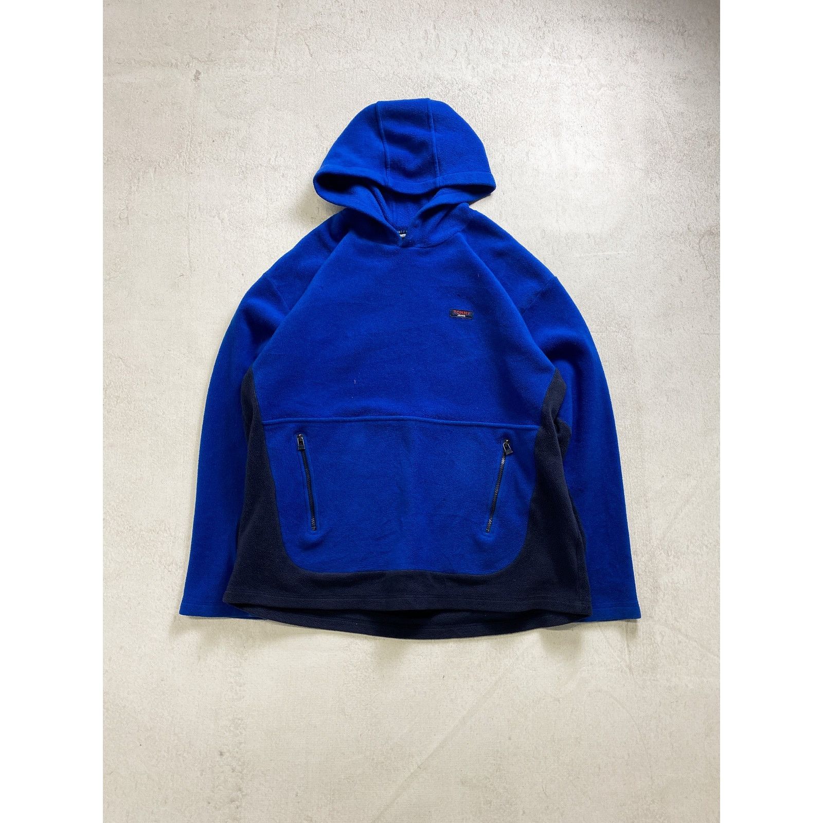 Tommy Hilfiger Vintage 90s Tommy Hilfiger Blue Fleece oodie - Men's 2XL Size US XXL / EU 58 / 5 - 1 Thumbnail
