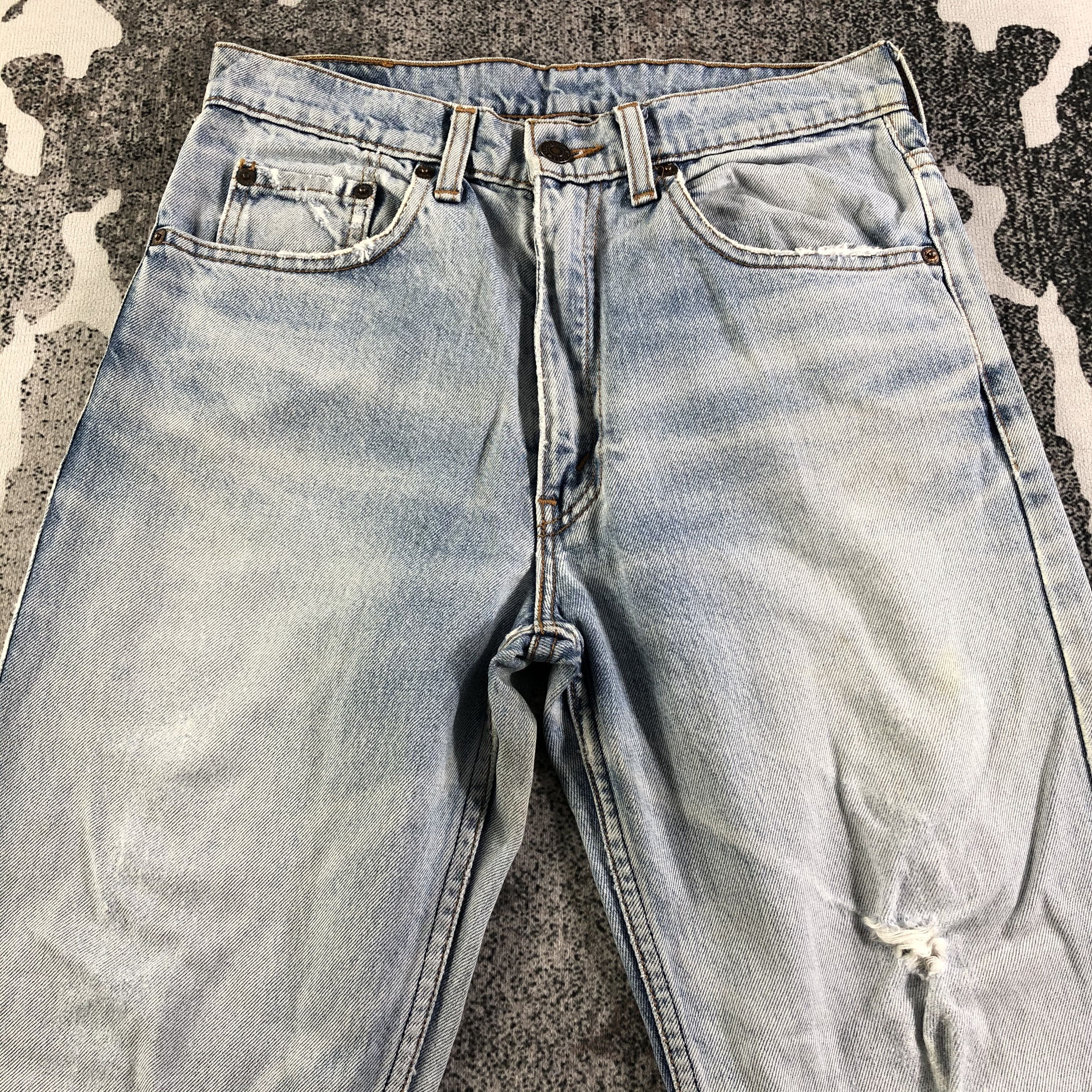 Levi's Vintage Levis 626 Jeans Distressed Denim KJ2396 Size US 29 - 3 Thumbnail