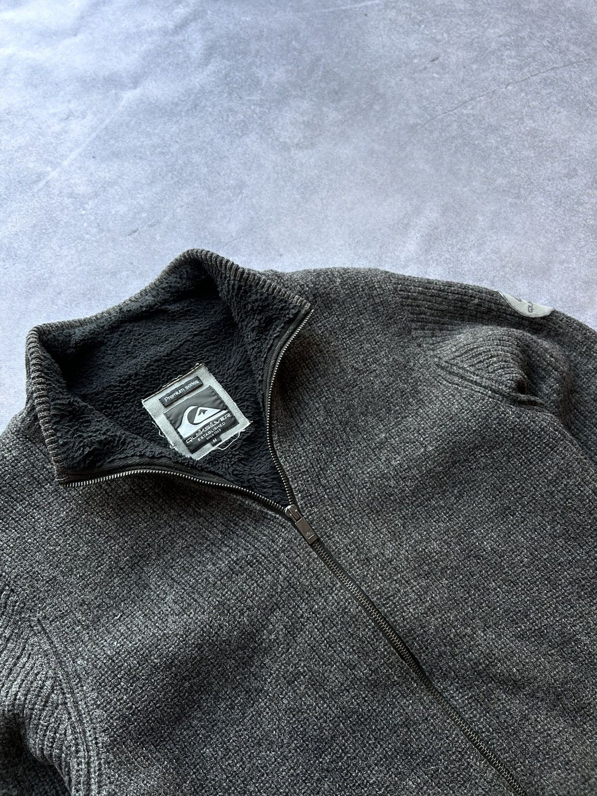 Quicksilver × Vintage Vintage Quicksilver sweatshirt sherpa mens zip Size US M / EU 48-50 / 2 - 4 Thumbnail