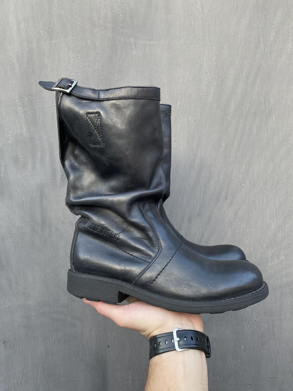 Dirk Bikkembergs × Vintage Bikkembergs Vintage High Leather Boots 37 made italy Size US 7 / IT 37 - 3 Thumbnail