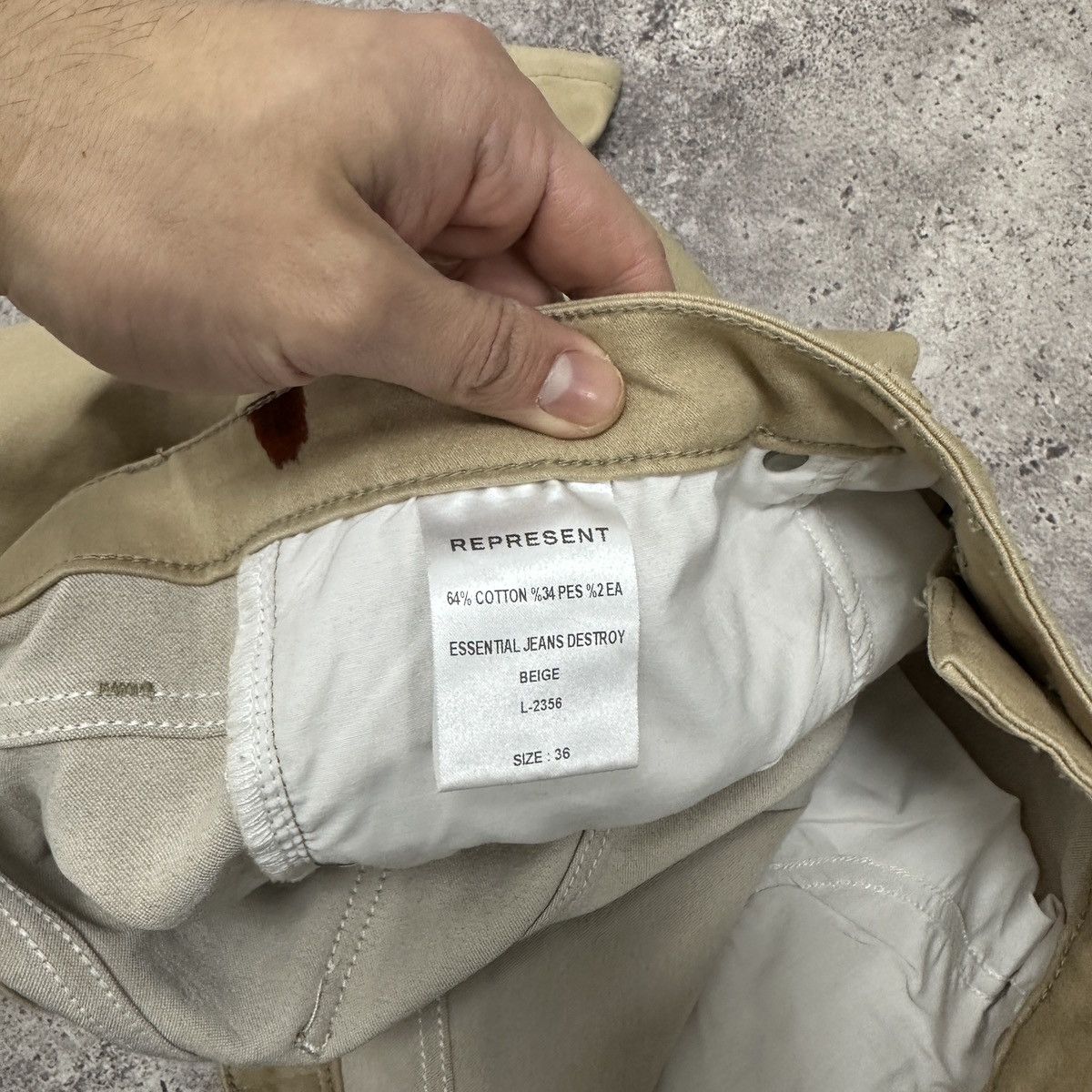 Represent Clo. Represent Clothes distressed Essential jeans destroy y2k og Size US 36 / EU 52 - 14 Thumbnail