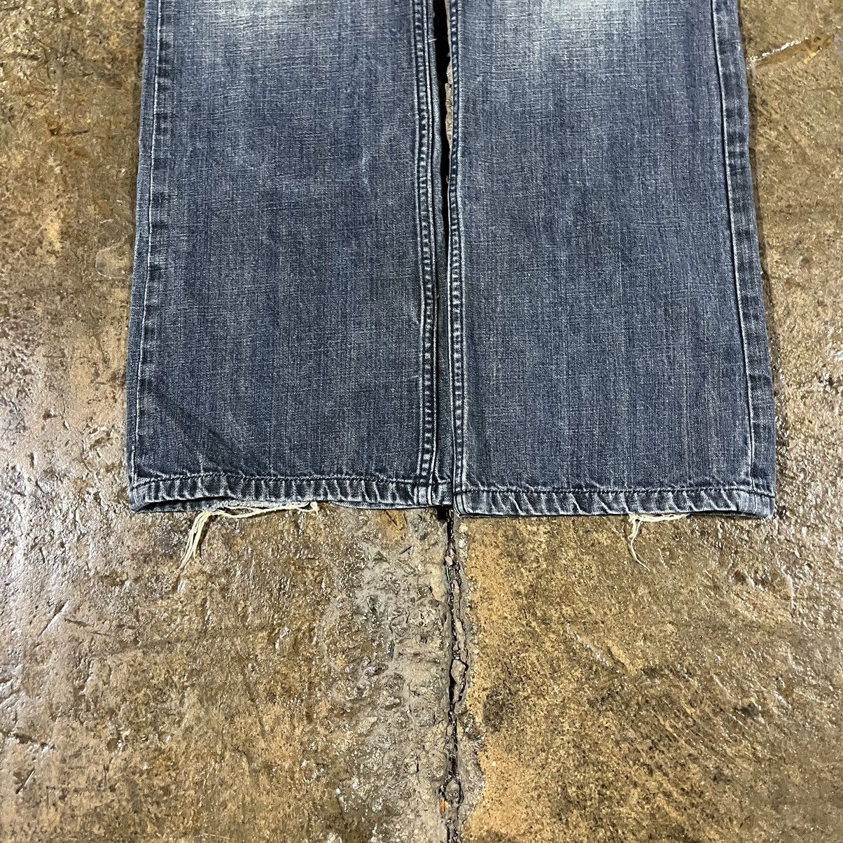 Affliction × JNCO × Vintage Crazy Y2K Affliction Style Cross Jeans Boot Cut Wide Leg Size US 34 / EU 50 - 9 Thumbnail