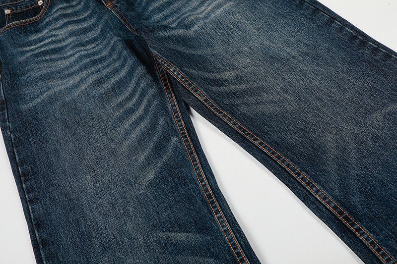 Jean American retro whiskering loose-fitting jeans for men Size US 32 / EU 48 - 4 Thumbnail