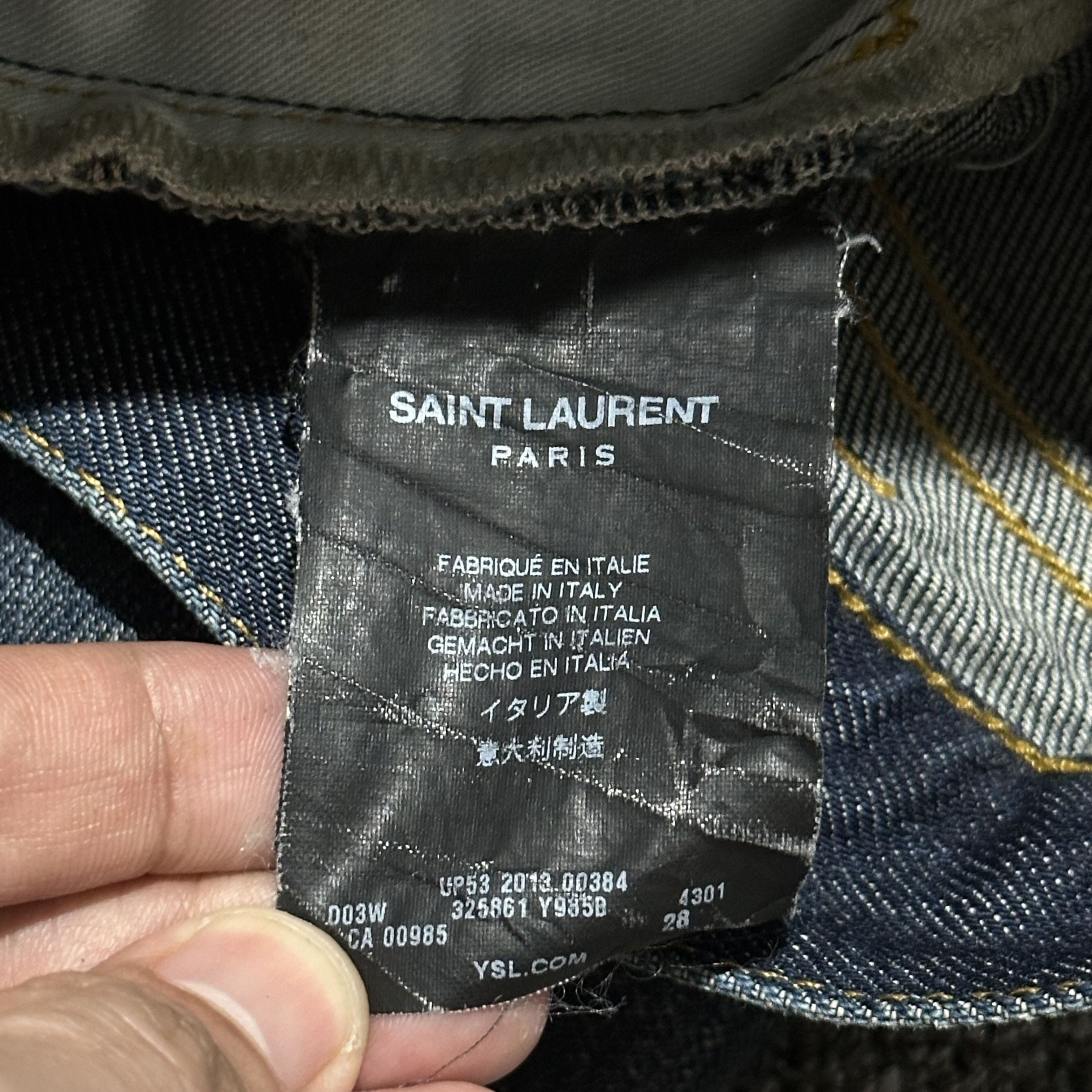 Saint Laurent Paris Saint Laurent Denim Pants Size US 28 / EU 44 - 10 Thumbnail