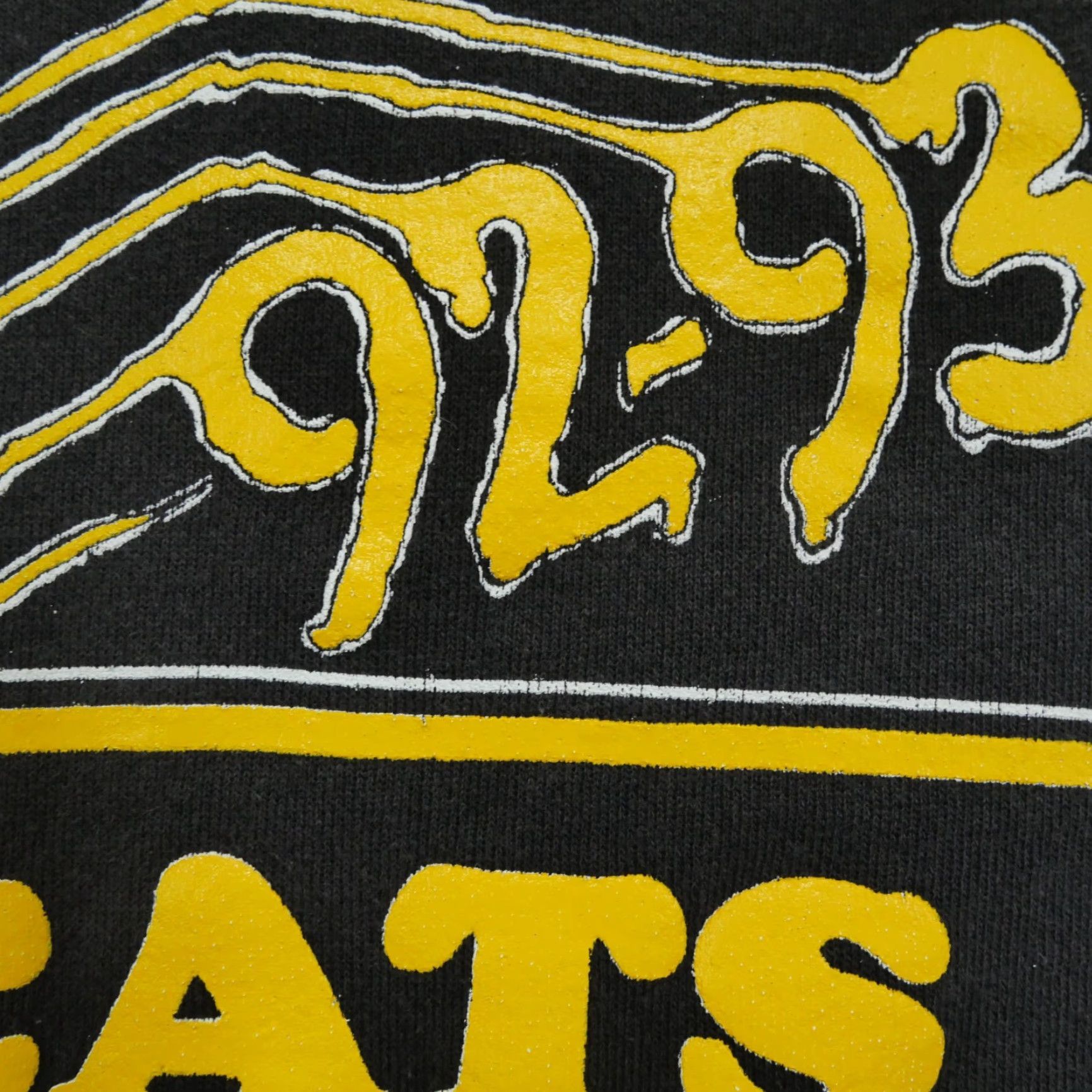 Hanes VINTAGE Hanes Sweatshirt Wildcats SMS Womens M Black Pullover Crew Neck 90s Activewear Logo Gameday Winter Size M / US 6-8 / IT 42-44 - 3 Thumbnail