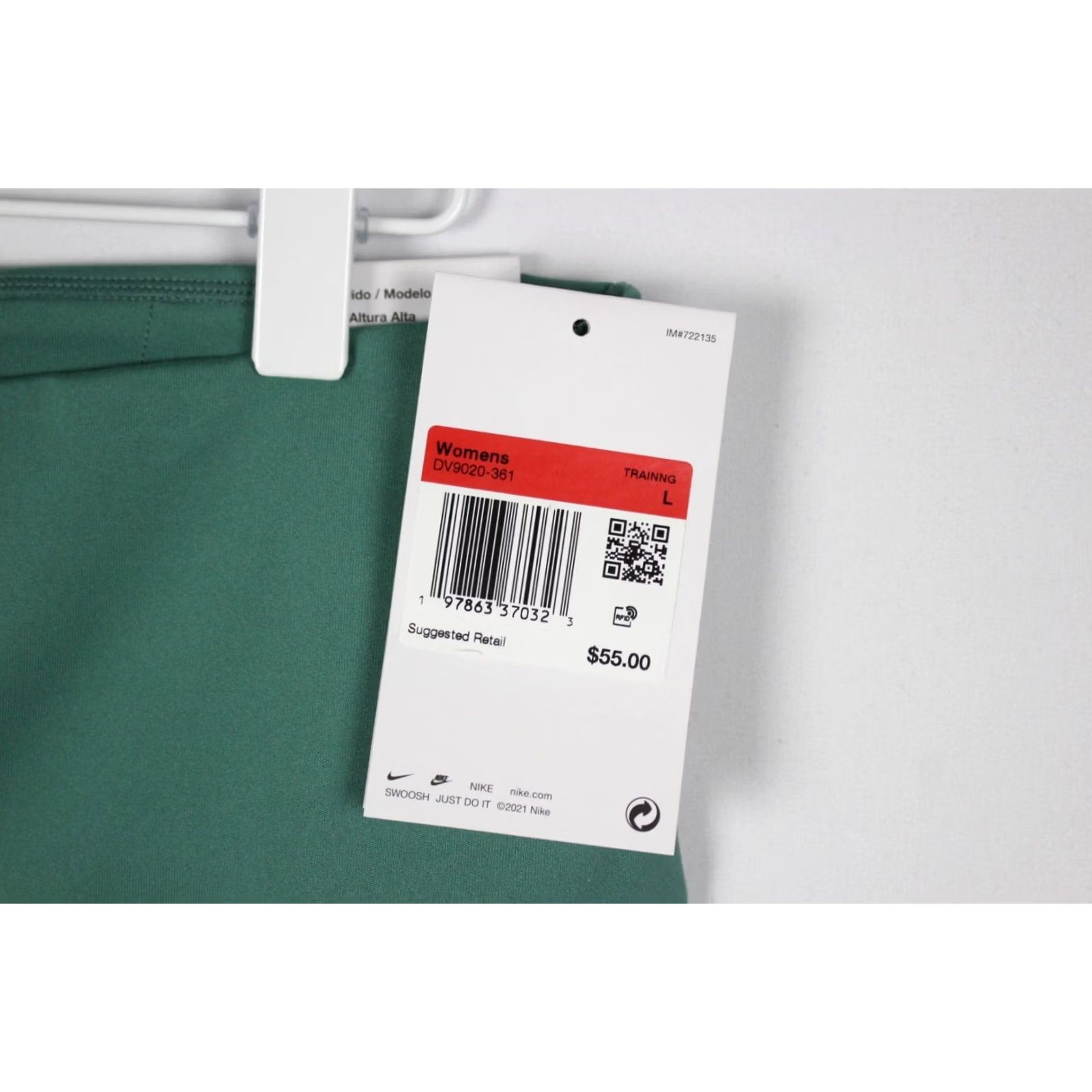Nike Nike One Women's High Rise Leggings L Green DV9020 361 Training 26" Inseam Nike Dri-FIT Size 36" / US 14 / IT 50 - 5 Thumbnail