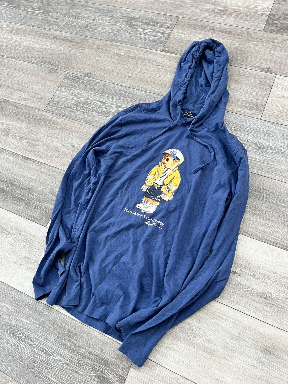 Polo Ralph Lauren Polo Bear By Ralph Lauren Hooded Long Sleeve T-Shirt Size US M / EU 48-50 / 2 - 2 Thumbnail